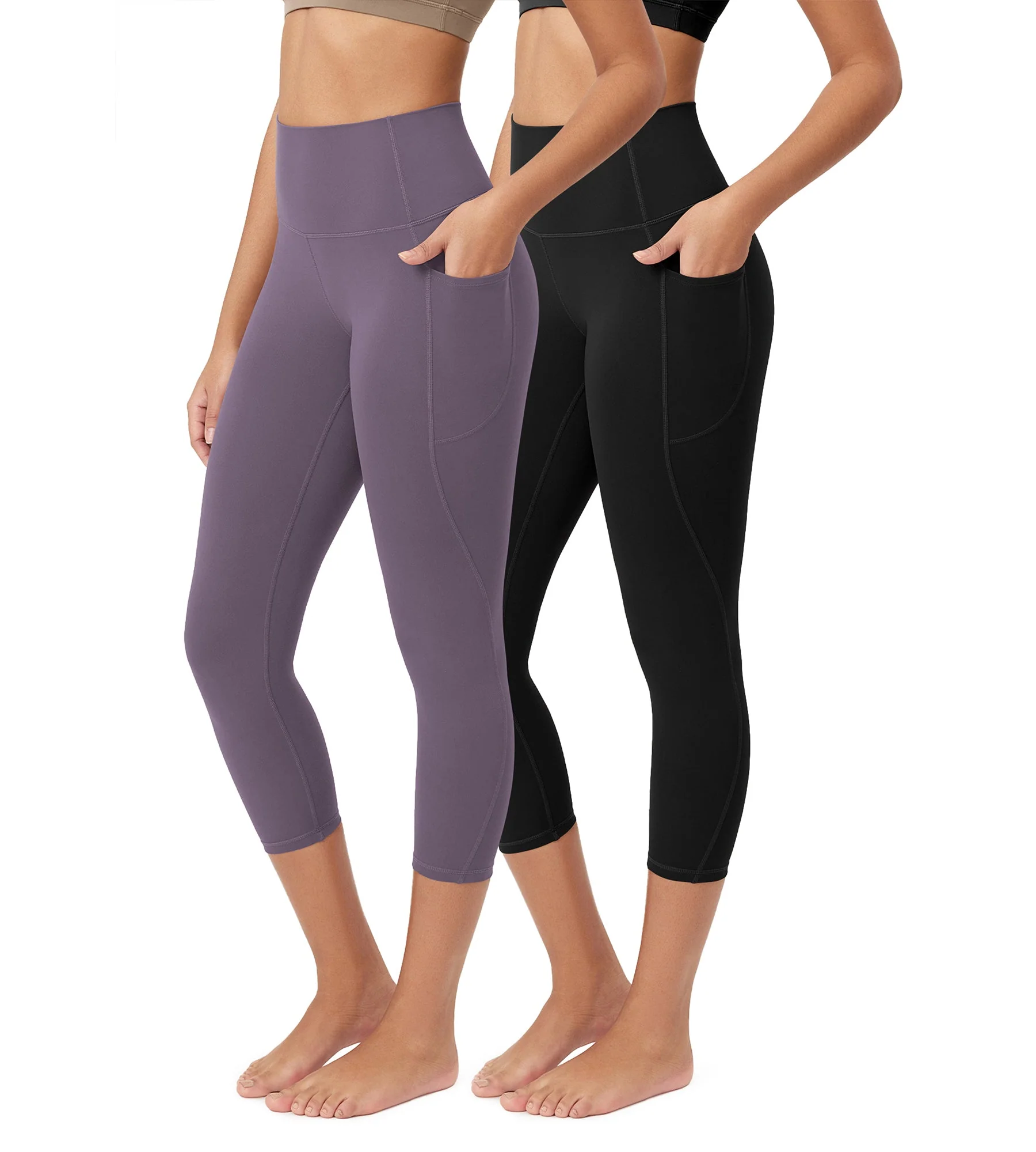 ODCLOUD 2-Pack 23” Buttery Soft Lounge Yoga Leggings with Pockets - Image 8
