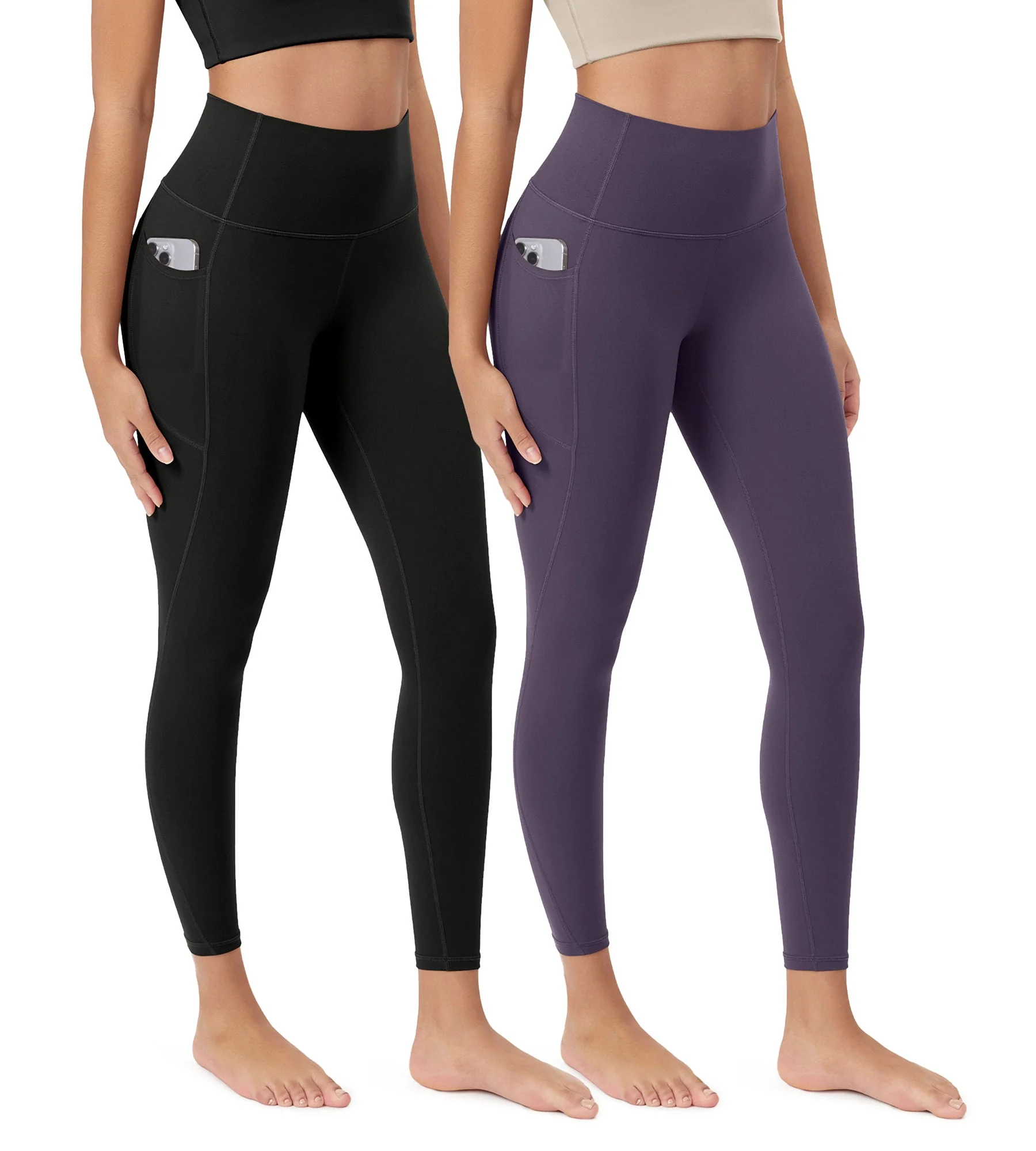ODCLOUD 2-Pack 25” Buttery Soft Lounge Yoga Leggings with Pockets - Image 21