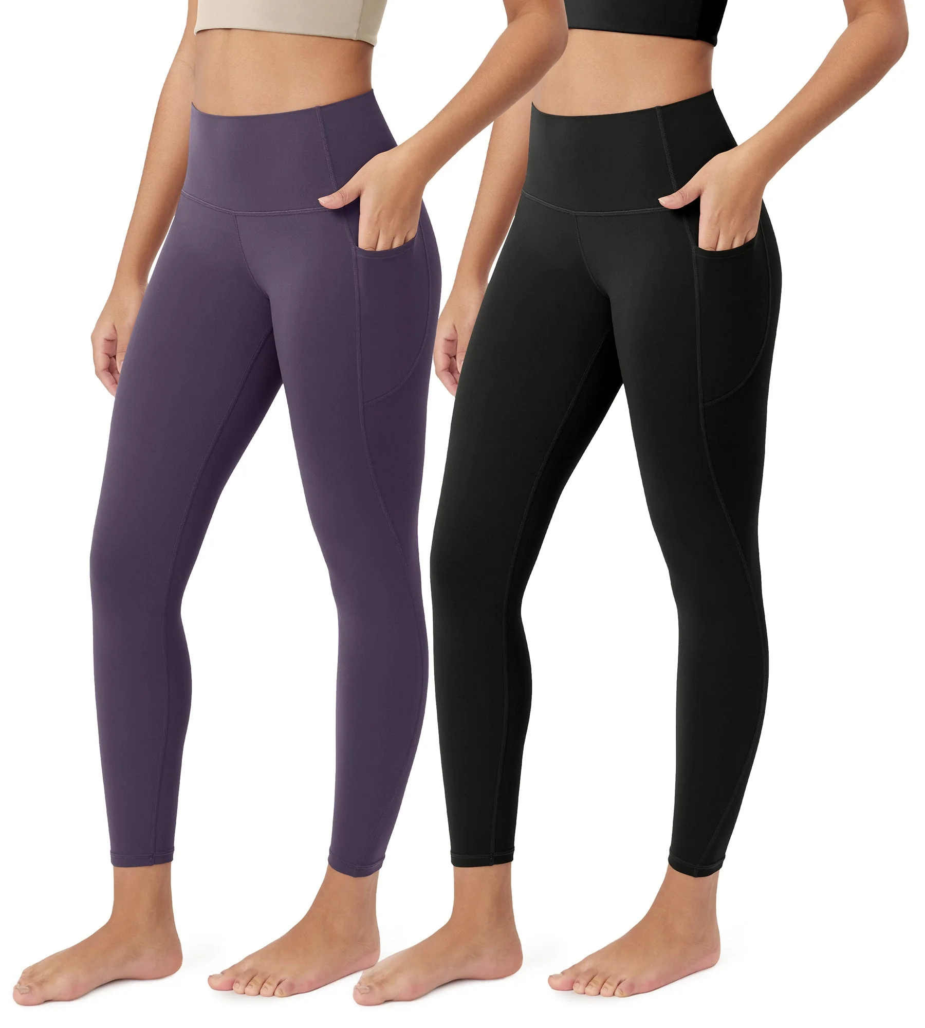 ODCLOUD 2-Pack 25” Buttery Soft Lounge Yoga Leggings with Pockets - Image 22