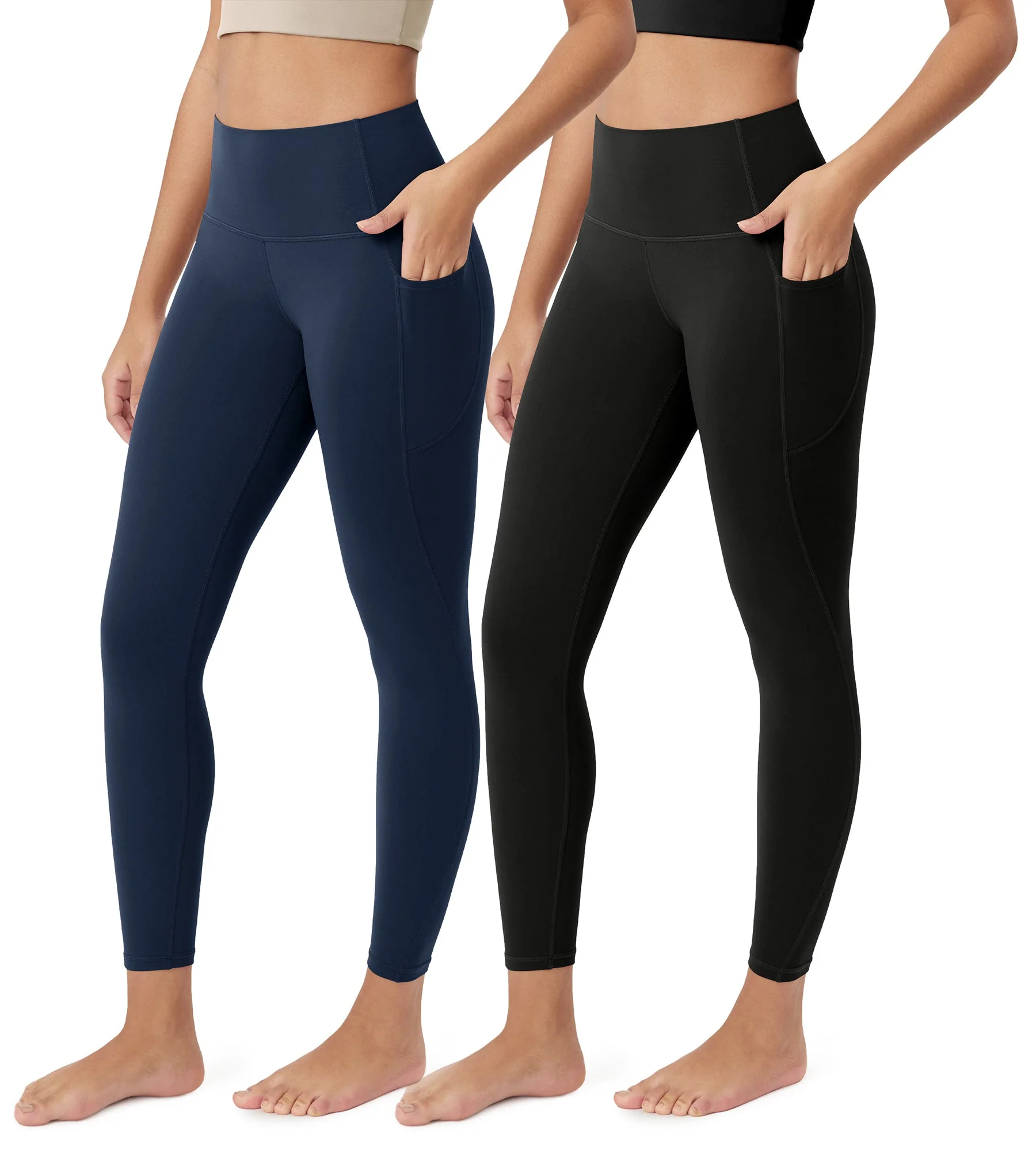 ODCLOUD 2-Pack 25” Buttery Soft Lounge Yoga Leggings with Pockets - Image 39