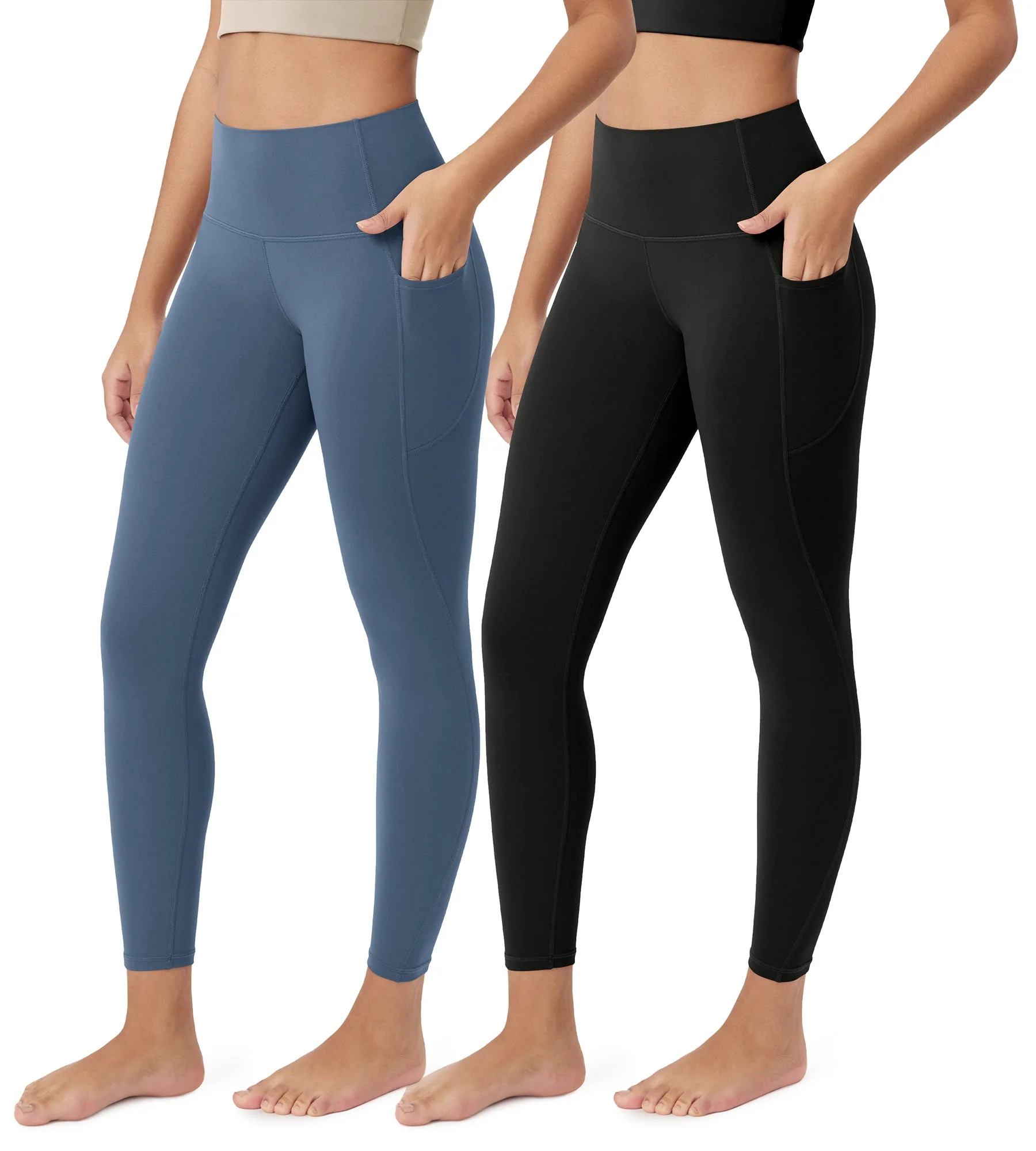 ODCLOUD 2-Pack 25” Buttery Soft Lounge Yoga Leggings with Pockets - Image 70
