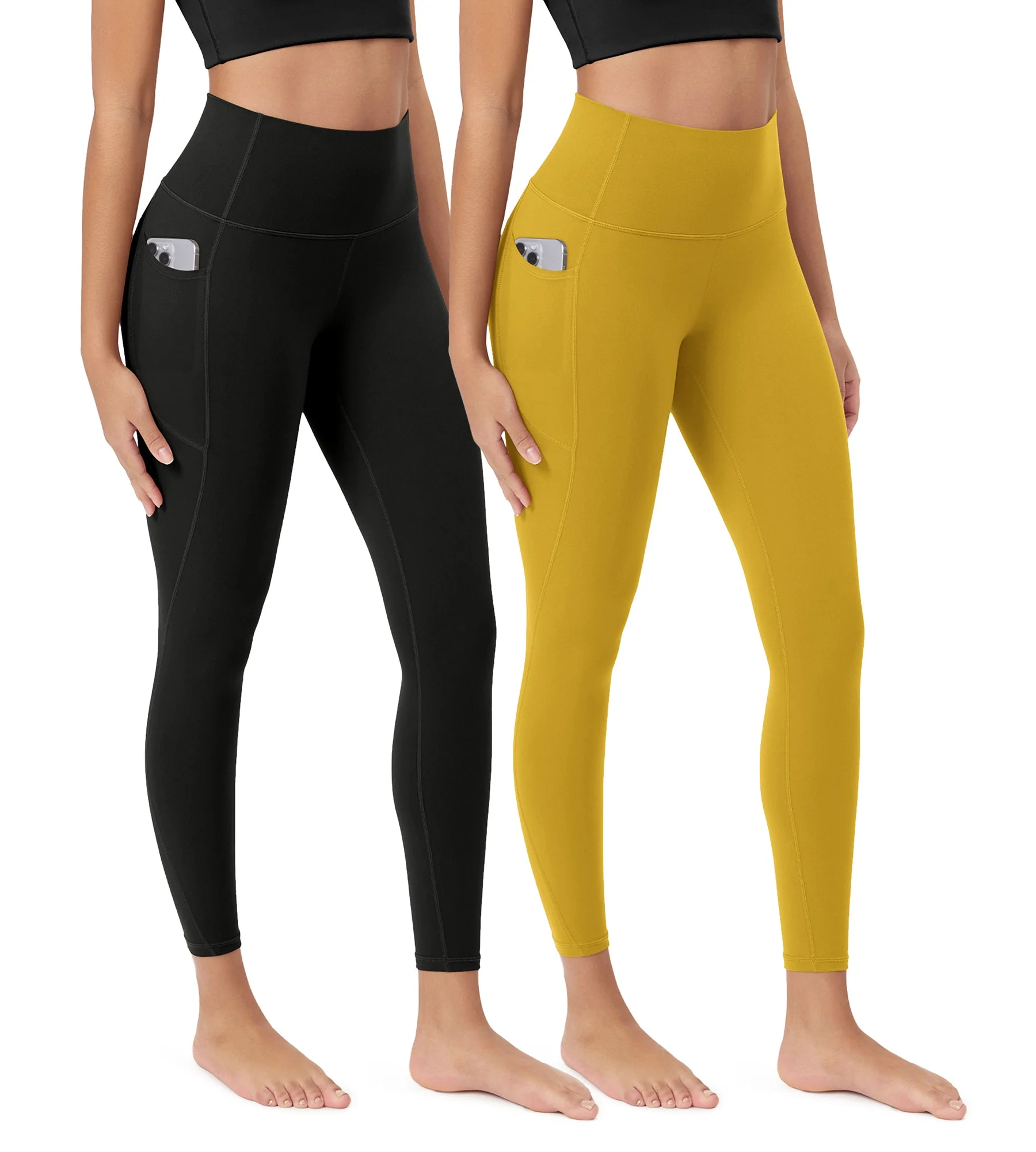 ODCLOUD 2-Pack 25” Buttery Soft Lounge Yoga Leggings with Pockets - Image 74