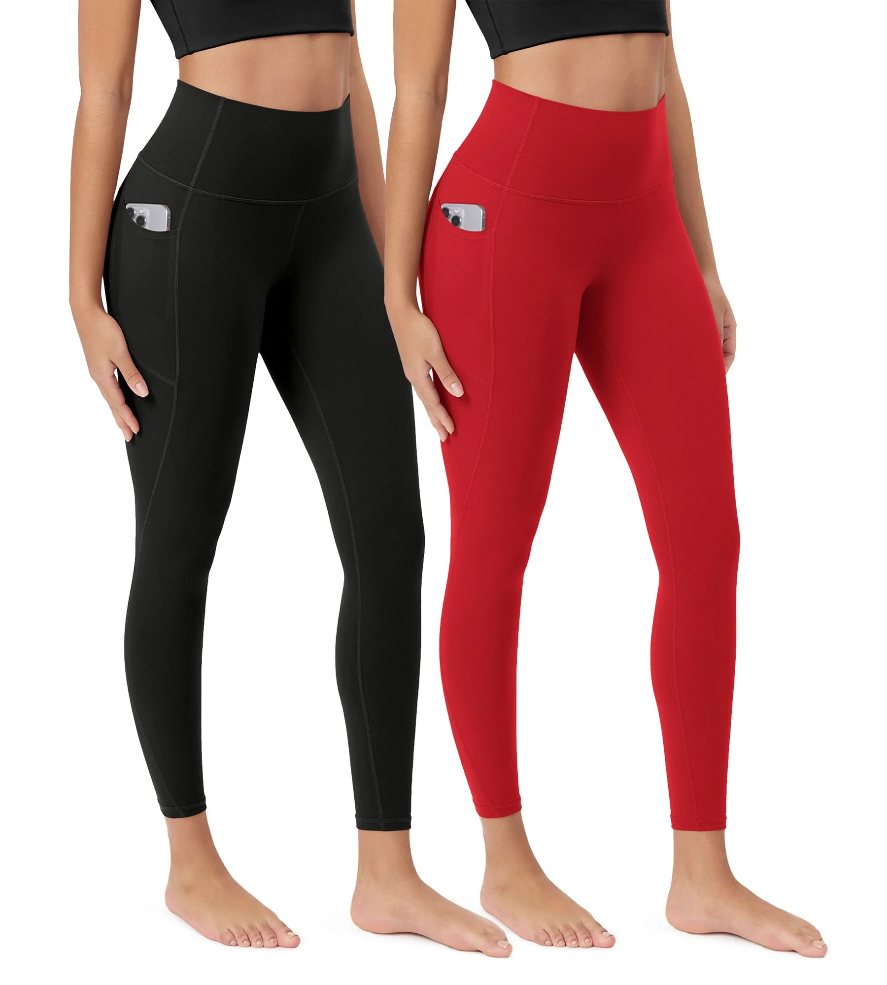 ODCLOUD 2-Pack 25” Buttery Soft Lounge Yoga Leggings with Pockets - Image 86