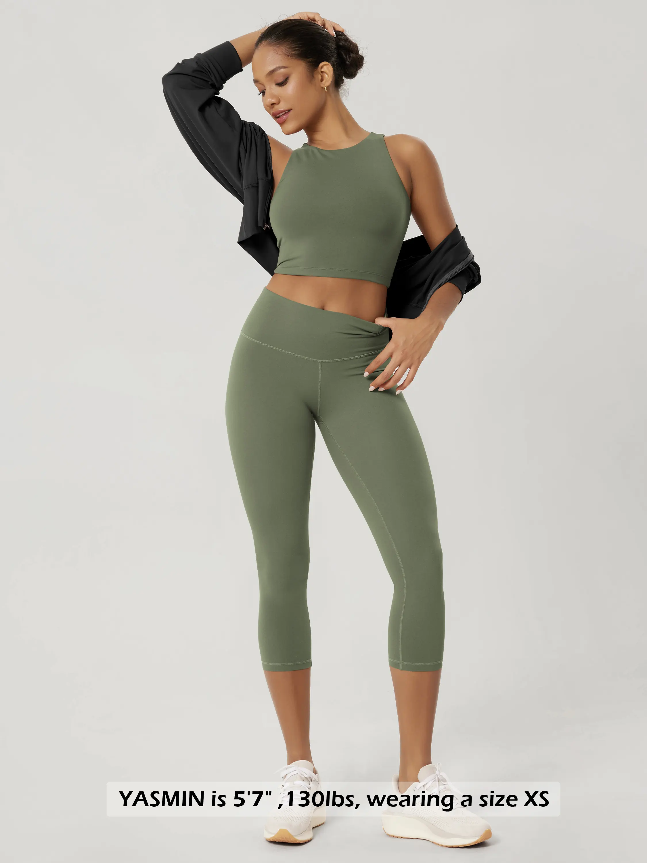 ODCLOUD 21" High Waist Yoga Capris Leggings - Image 19