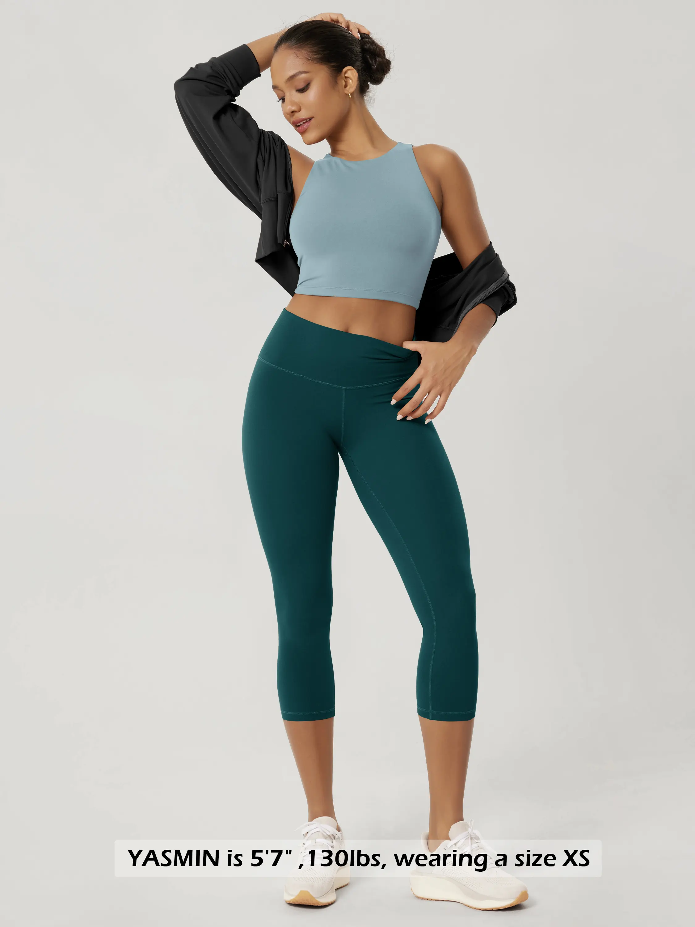 ODCLOUD 21" High Waist Yoga Capris Leggings - Image 29