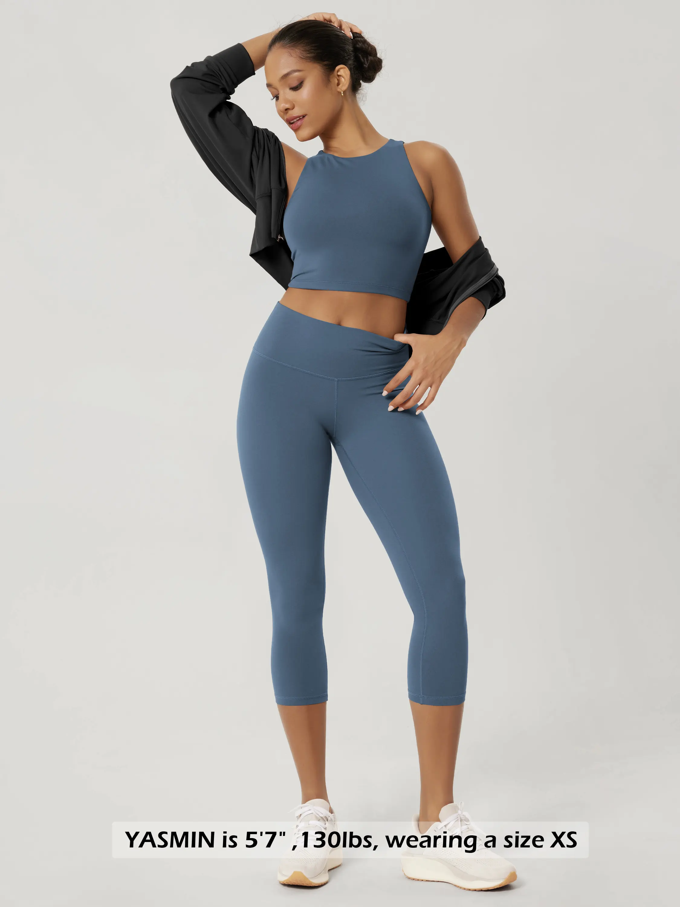 ODCLOUD 21" High Waist Yoga Capris Leggings - Image 34