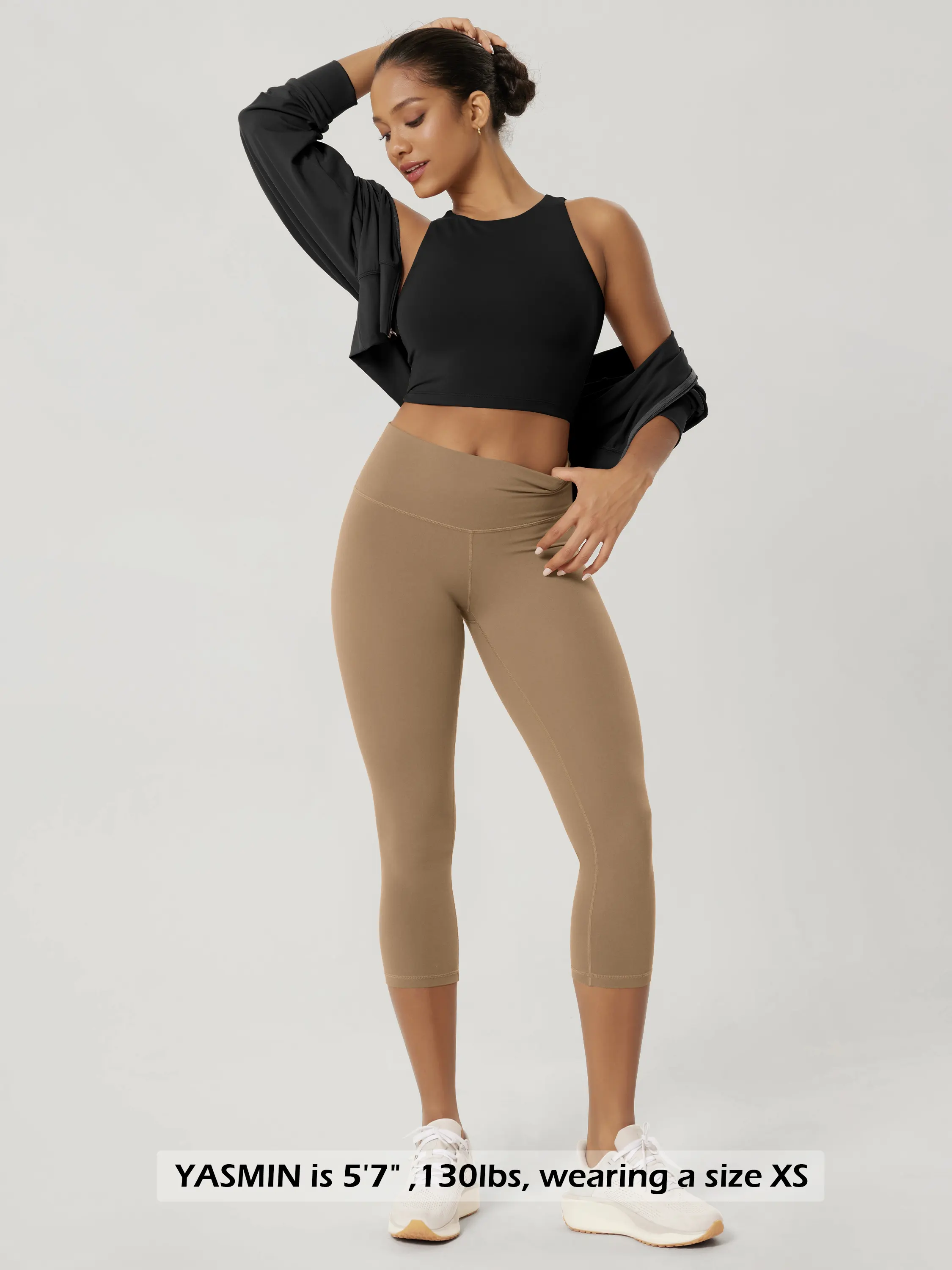 ODCLOUD 21" High Waist Yoga Capris Leggings - Image 39