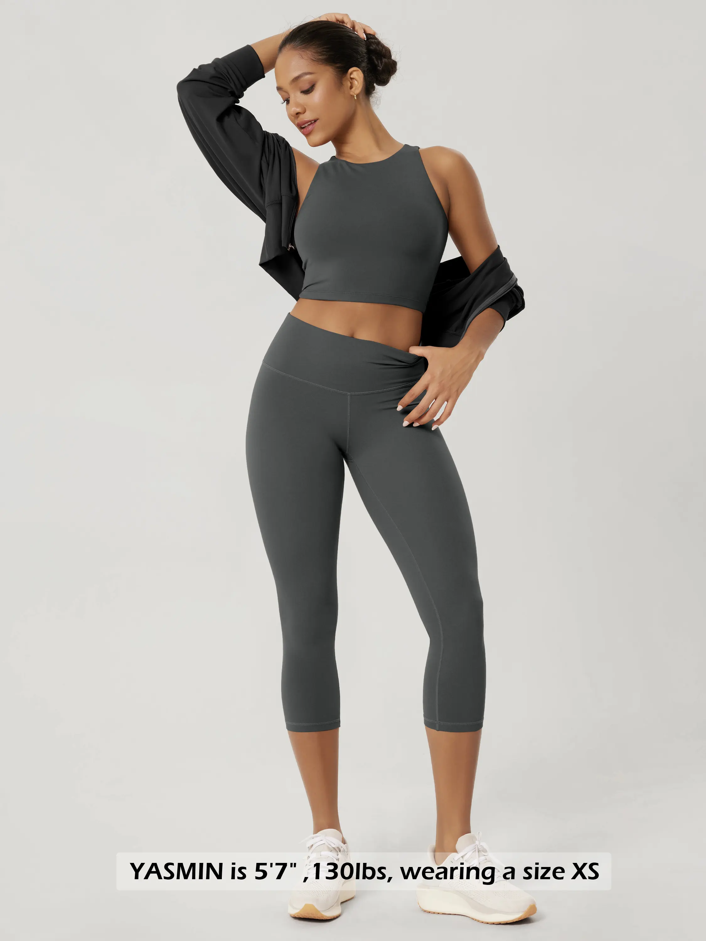 ODCLOUD 21" High Waist Yoga Capris Leggings - Image 4