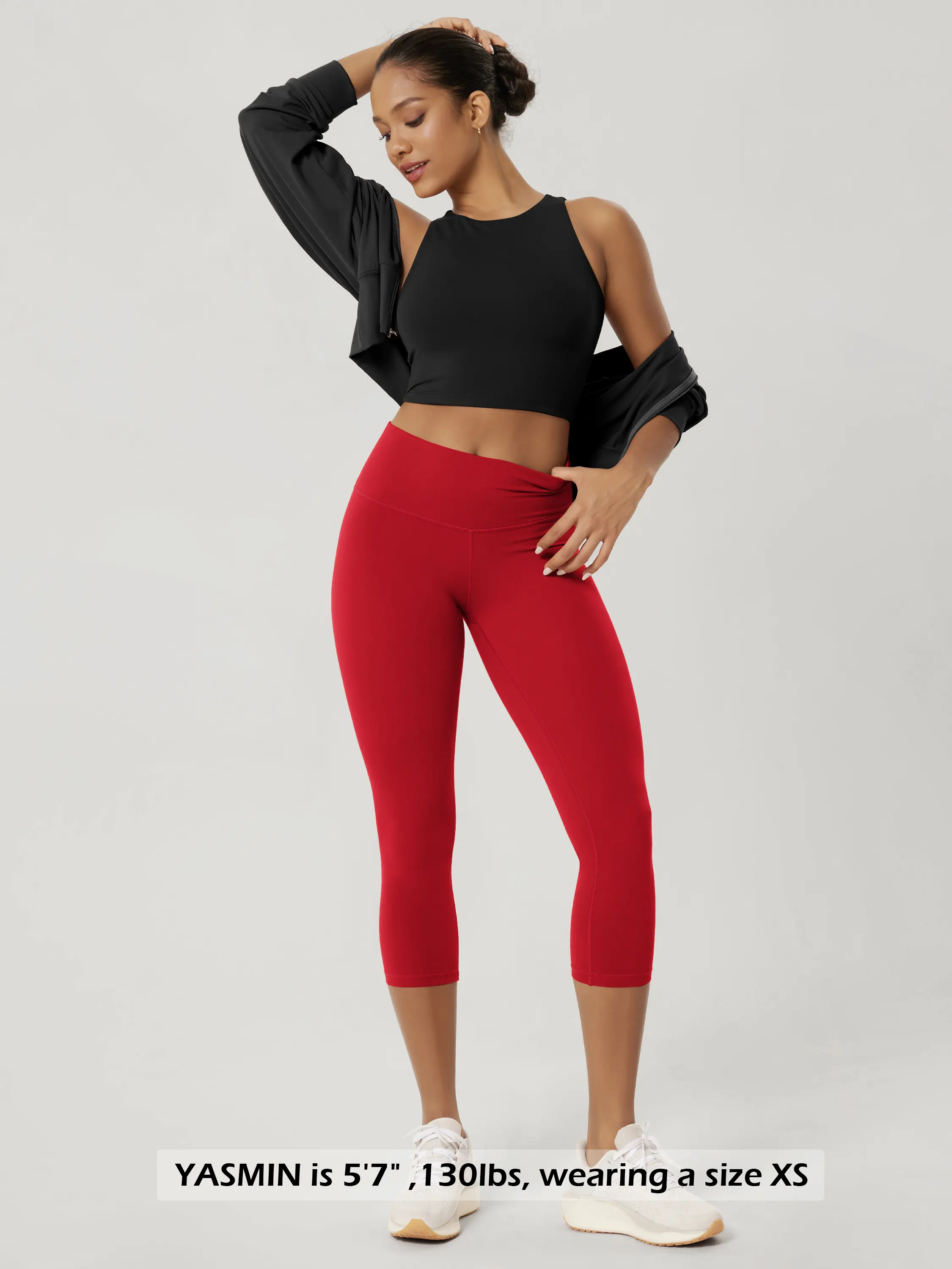 ODCLOUD 21" High Waist Yoga Capris Leggings - Image 54