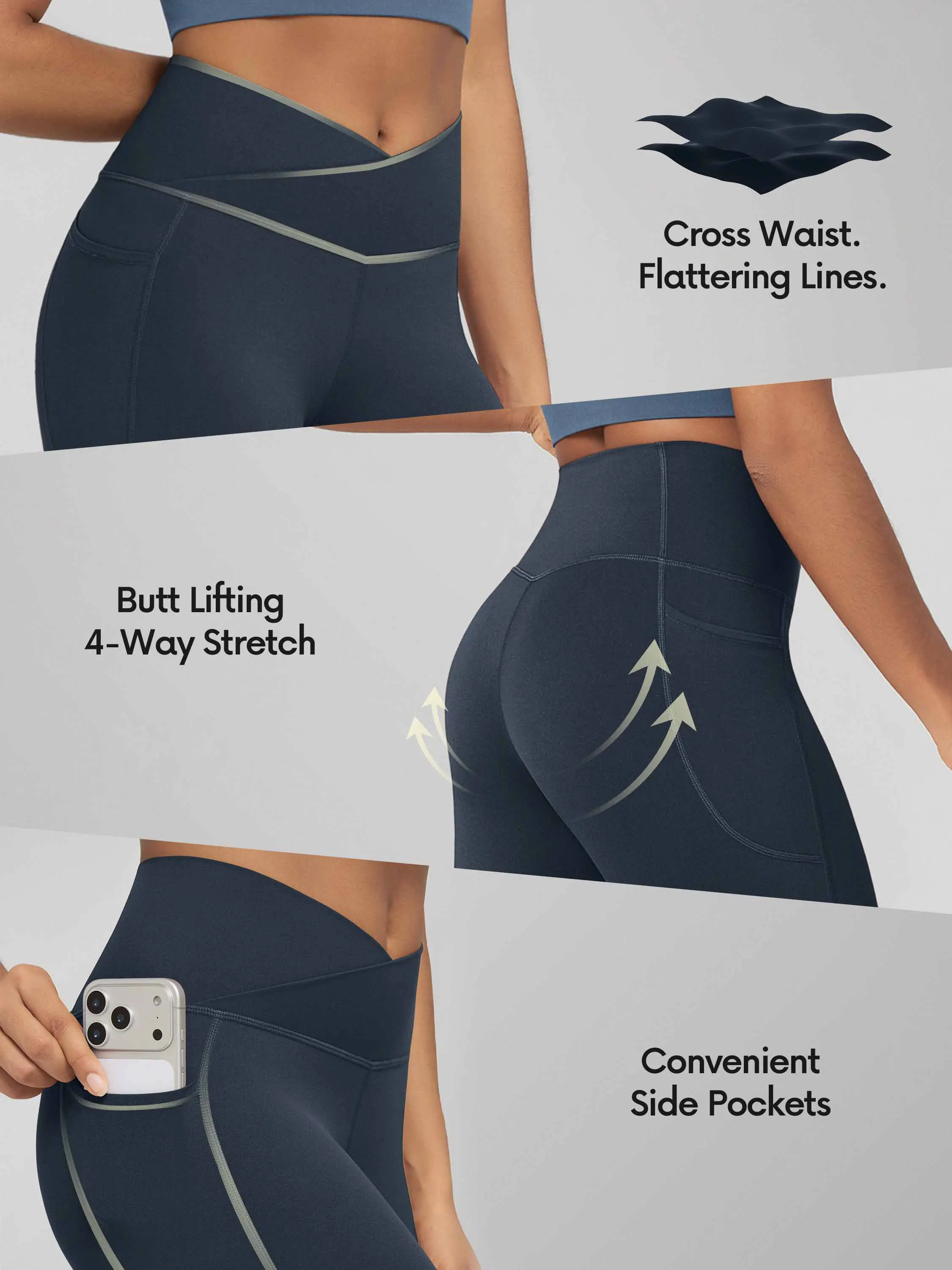 ODCLOUD 30" Crossover Flared Pants with Pockets - Image 50