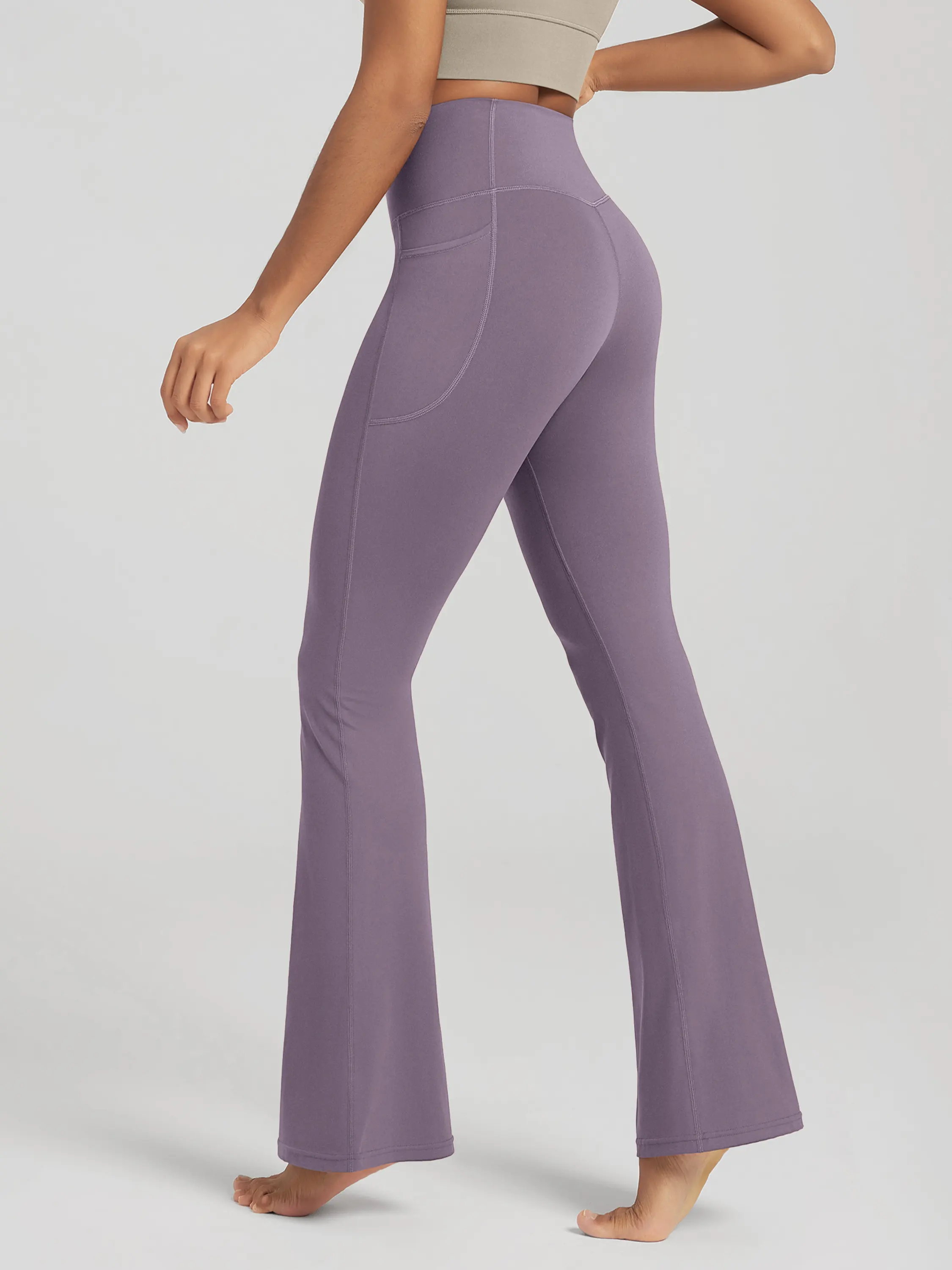 ODCLOUD 30" Crossover Flared Pants with Pockets - Image 7
