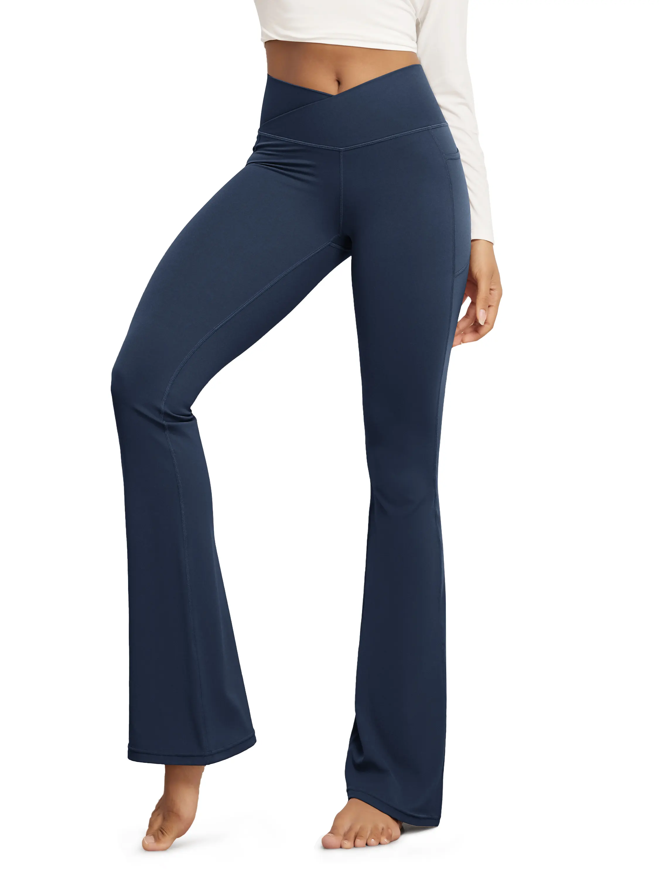 ODCLOUD 30" Crossover Flared Pants with Pockets - Image 71