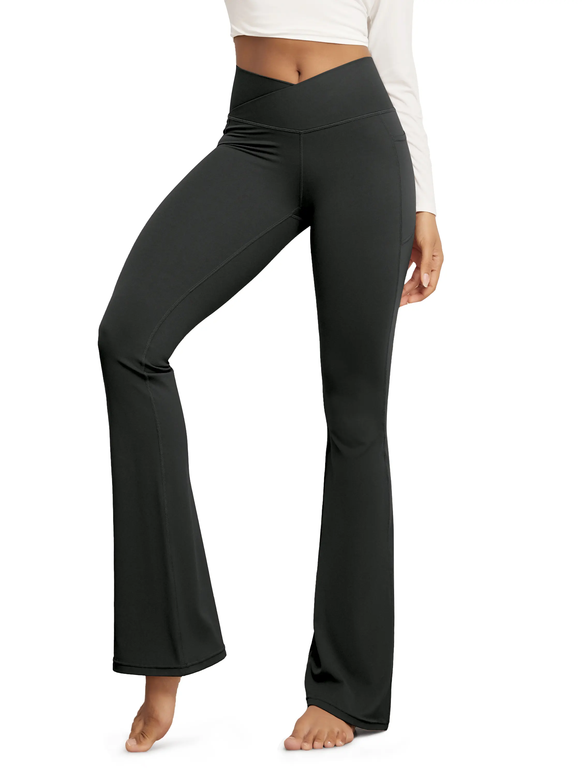 ODCLOUD 30" Crossover Flared Pants with Pockets - Image 76