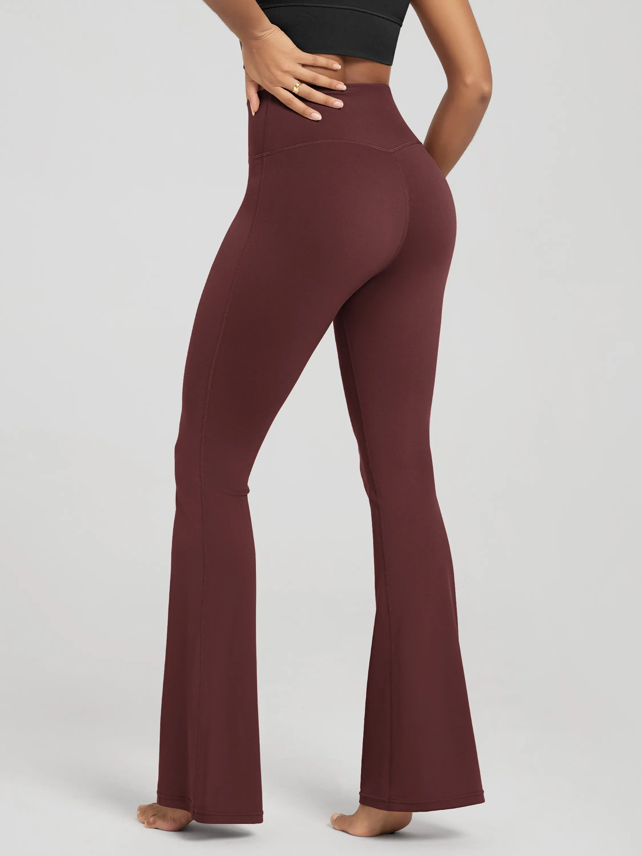 ODCLOUD 30" Crossover Flared Yoga Pants with Back Pocket - Image 29