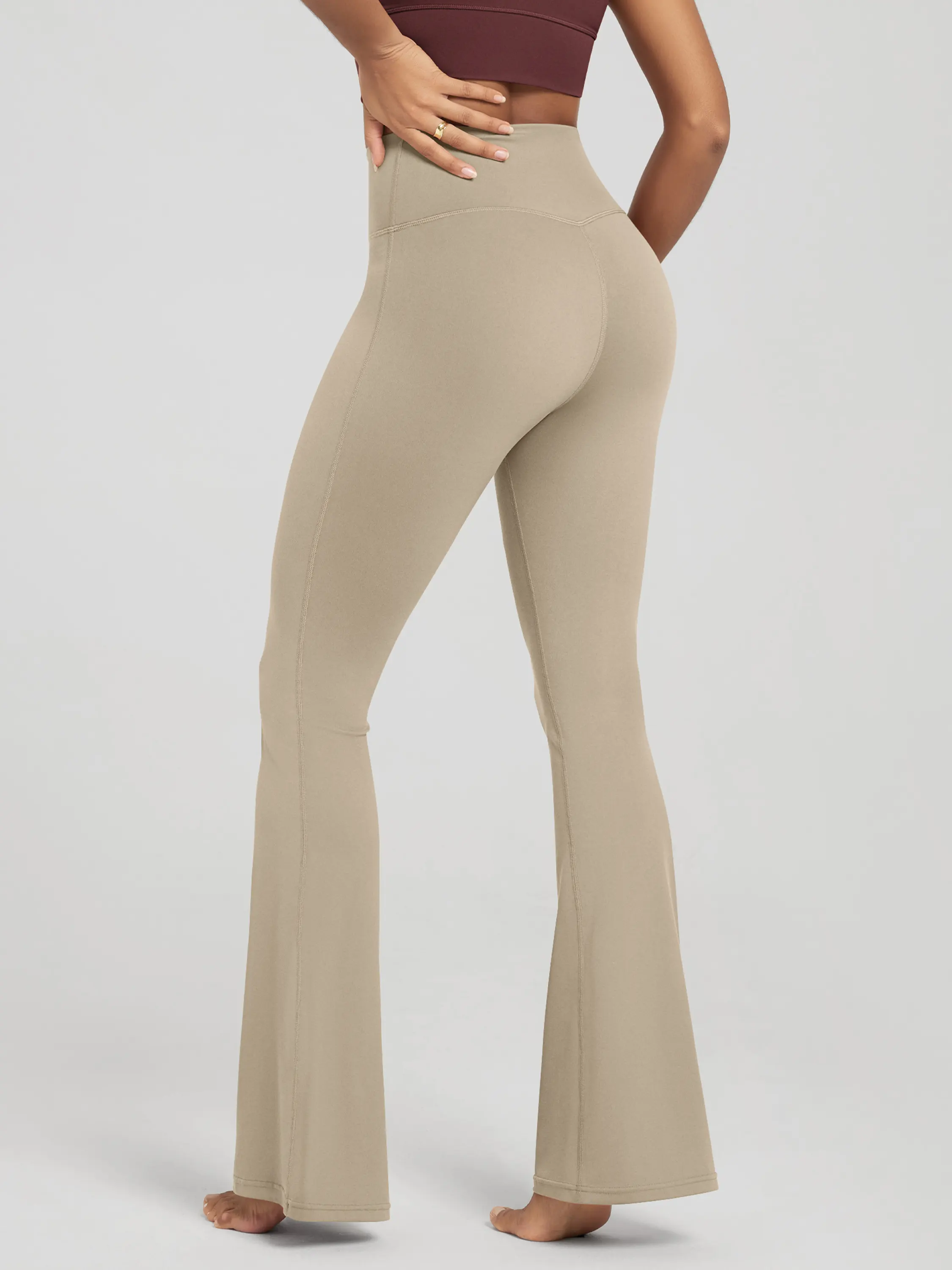 ODCLOUD 30" Crossover Flared Yoga Pants with Back Pocket - Image 94