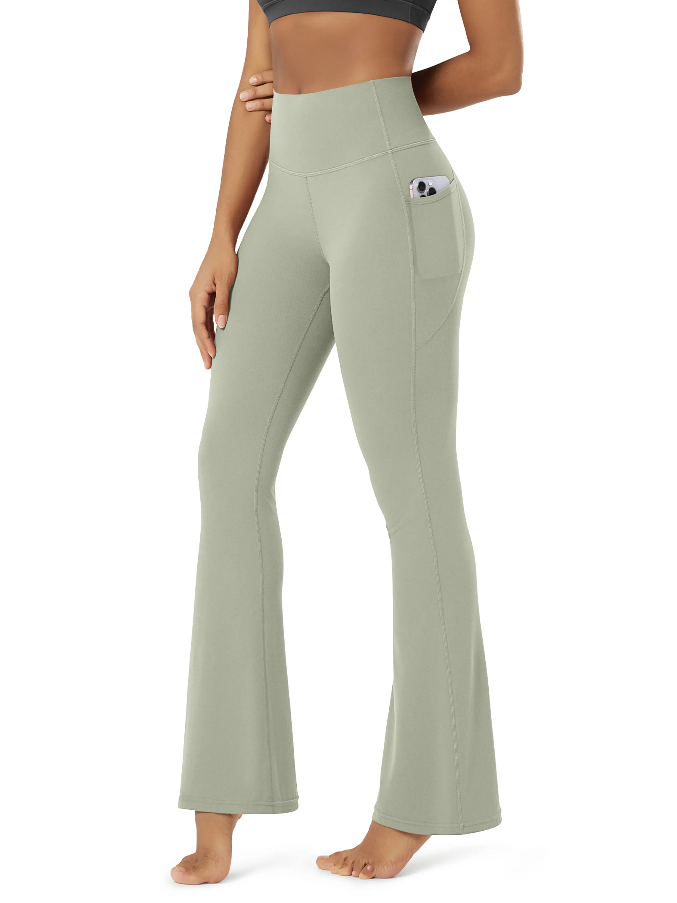 ODCLOUD 32" Flared Bootleg Yoga Pants with Pockets - Image 66