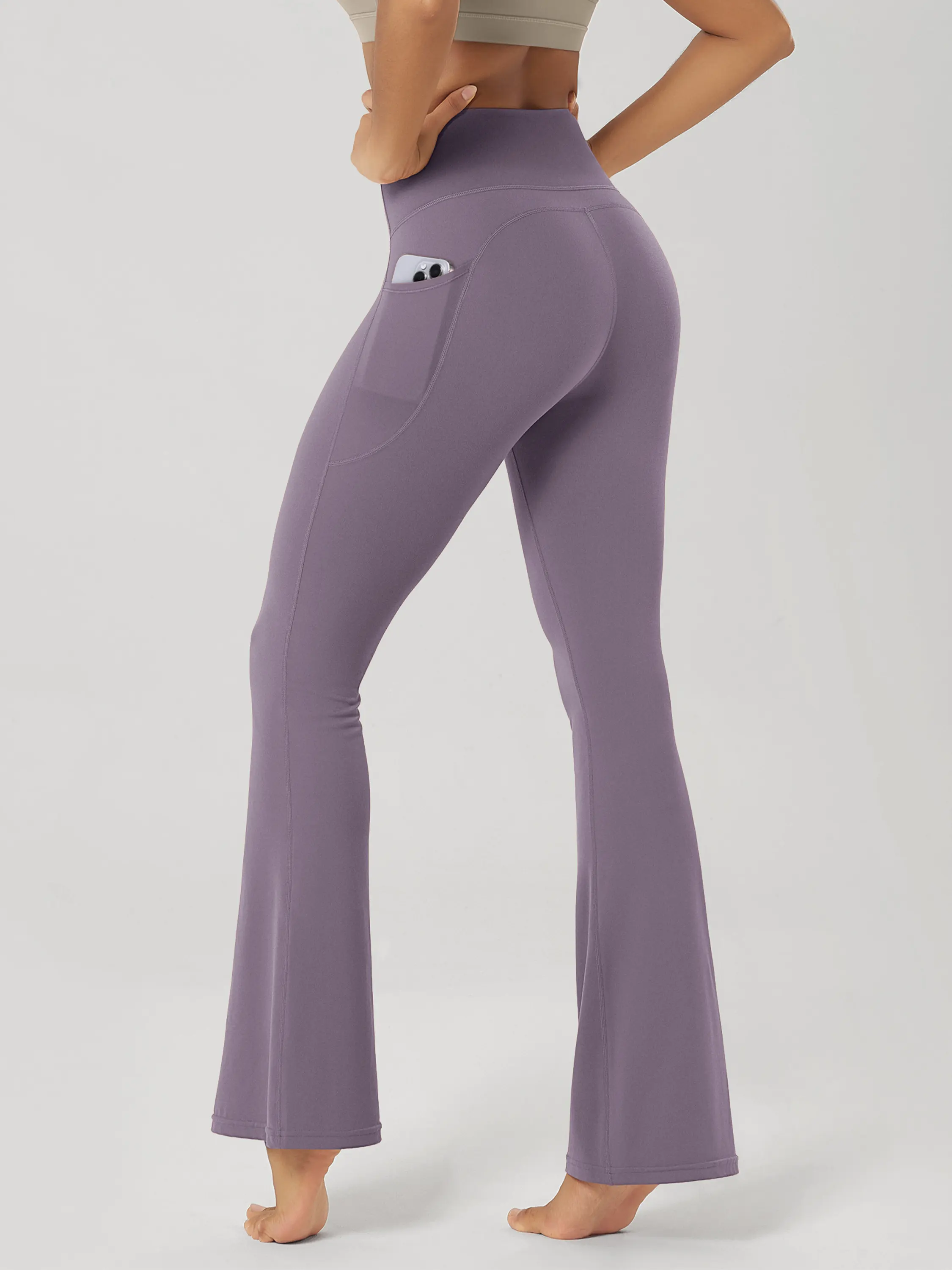 ODCLOUD 30" Flared Bootleg Yoga Pants with Pockets - Image 7