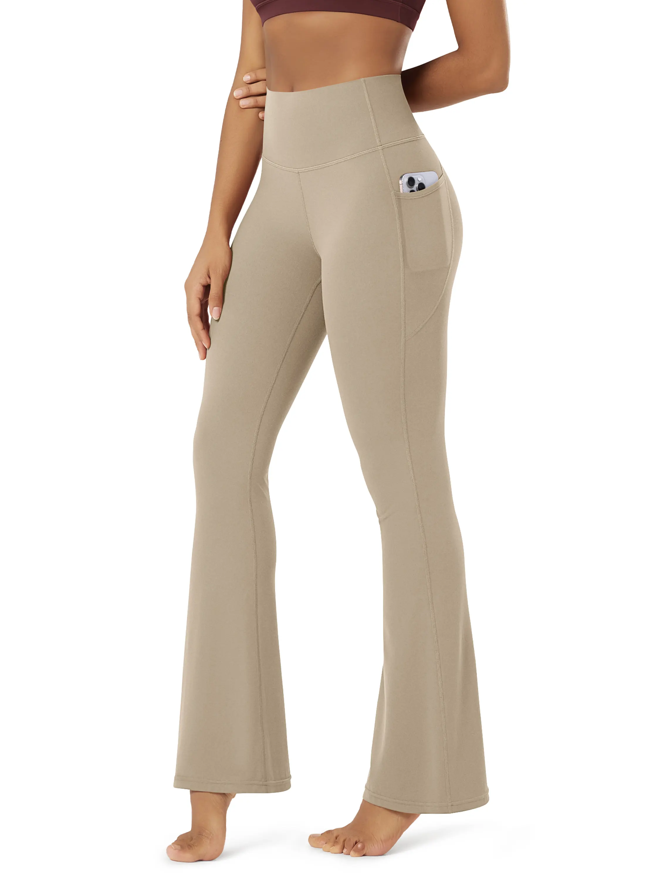 ODCLOUD 32" Flared Bootleg Yoga Pants with Pockets - Image 91