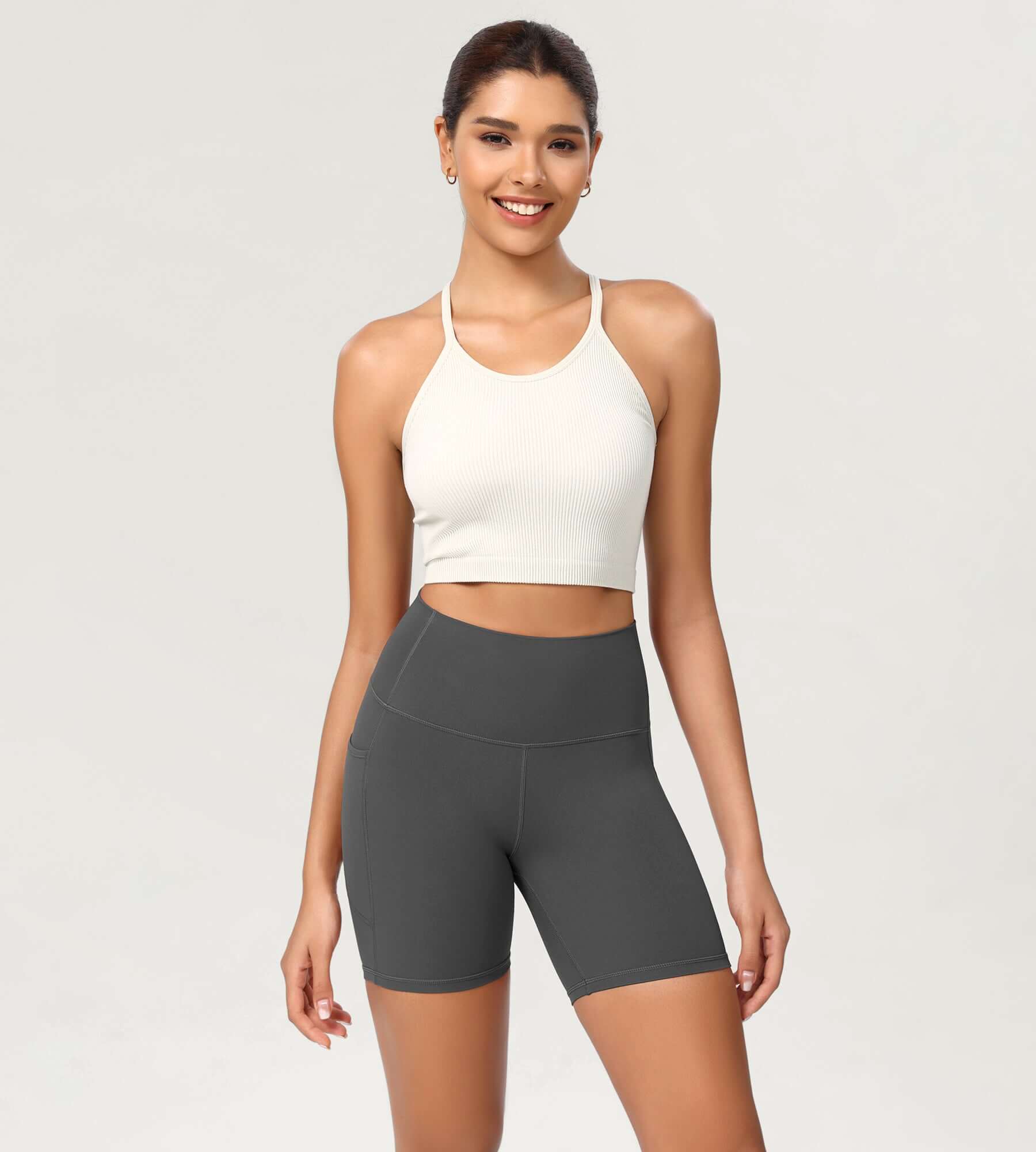 ODCLOUD 6" High Waist Lounge Yoga Shorts - Image 34