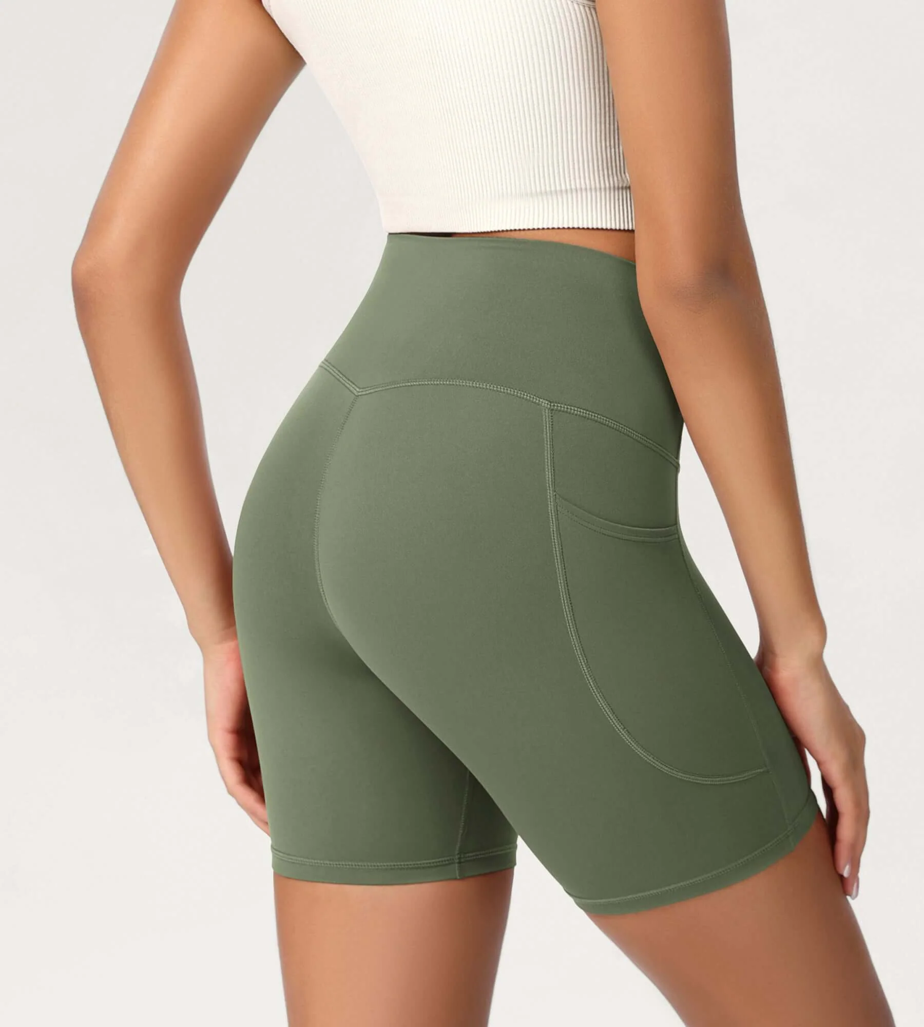 ODCLOUD 6" High Waist Lounge Yoga Shorts - Image 39
