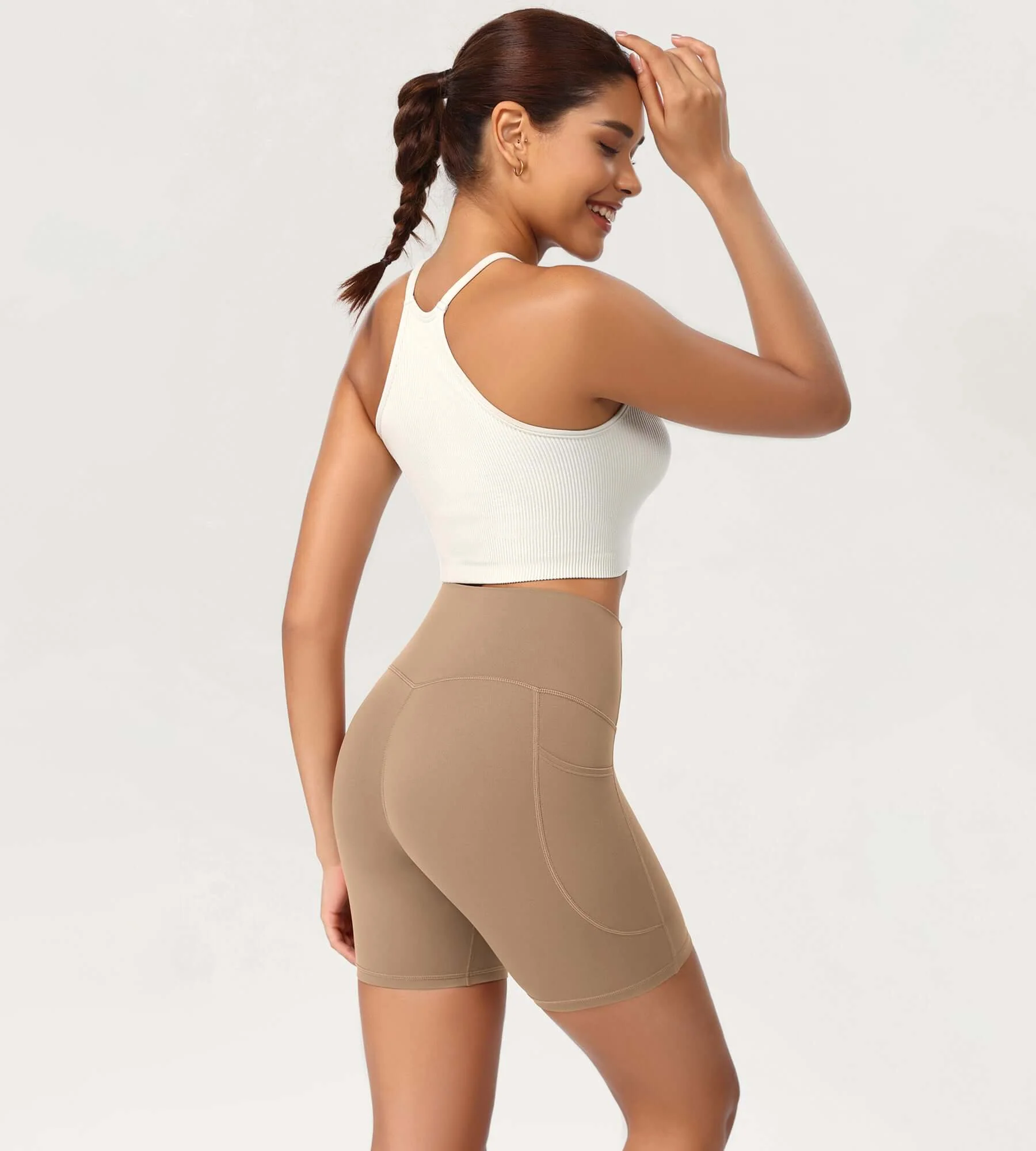ODCLOUD 6" High Waist Lounge Yoga Shorts - Image 55