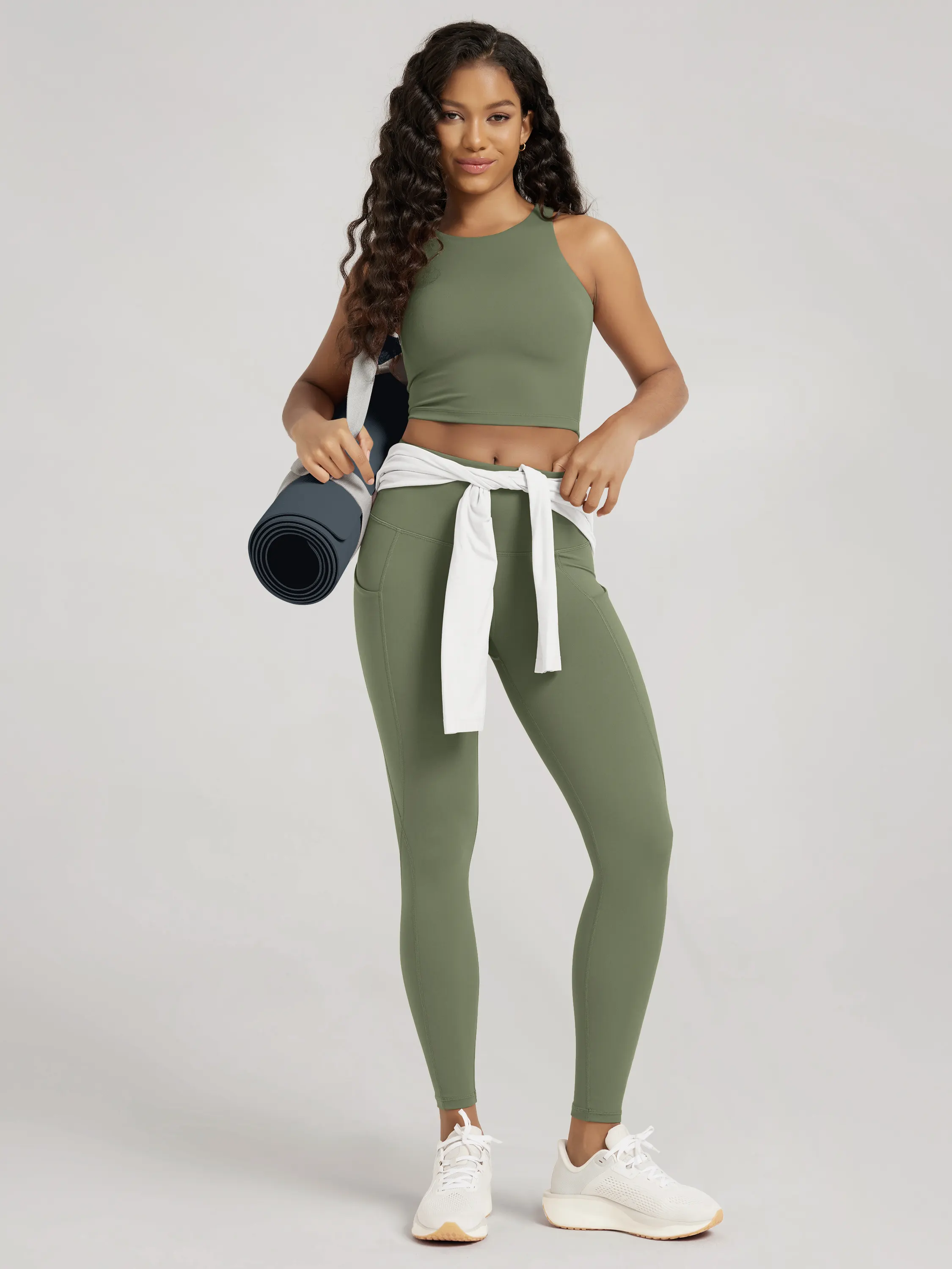 ODCLOUD Double Layer High Neck Crop Tank - Image 18