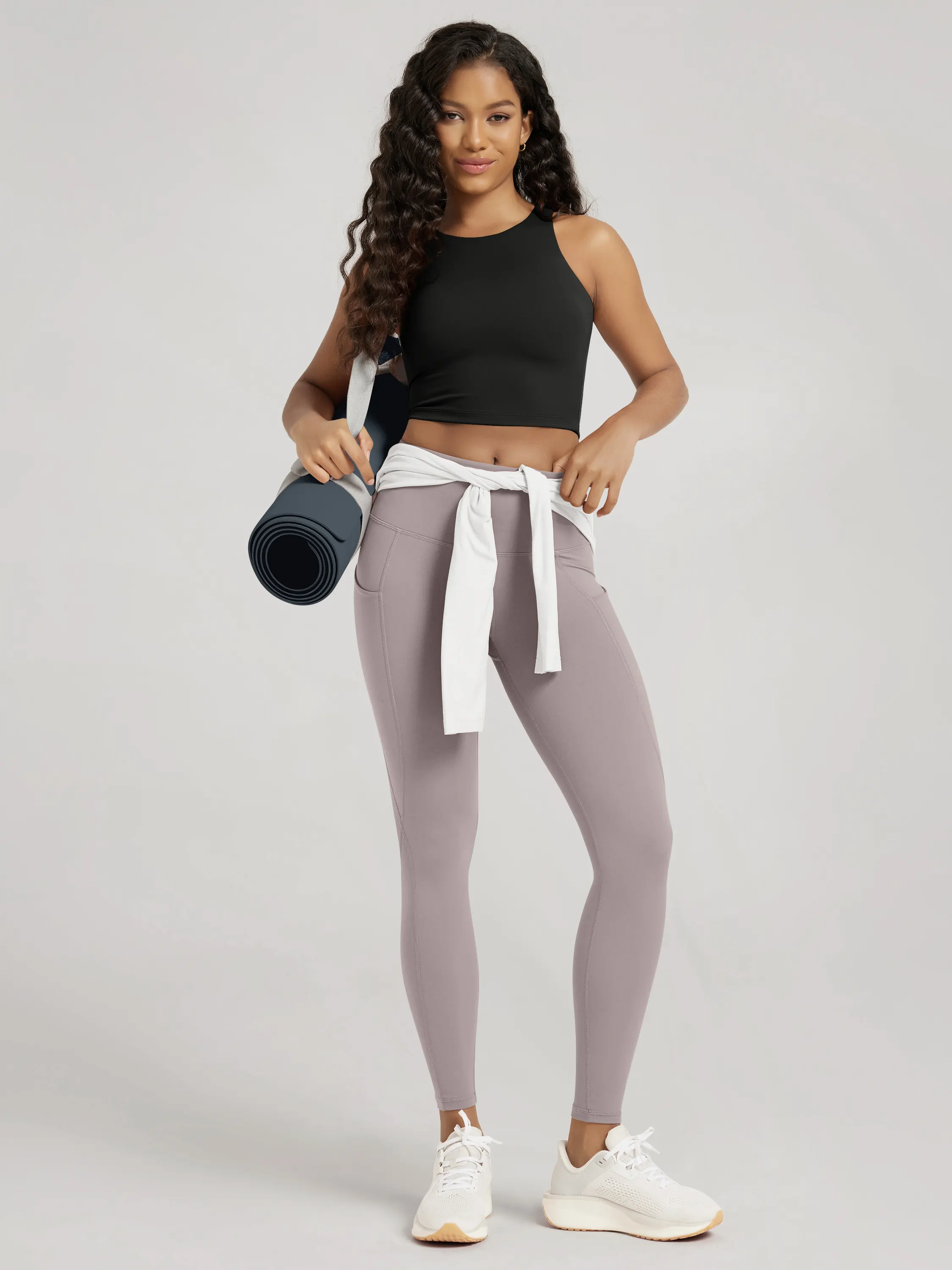 ODCLOUD Double Layer High Neck Crop Tank - Image 3