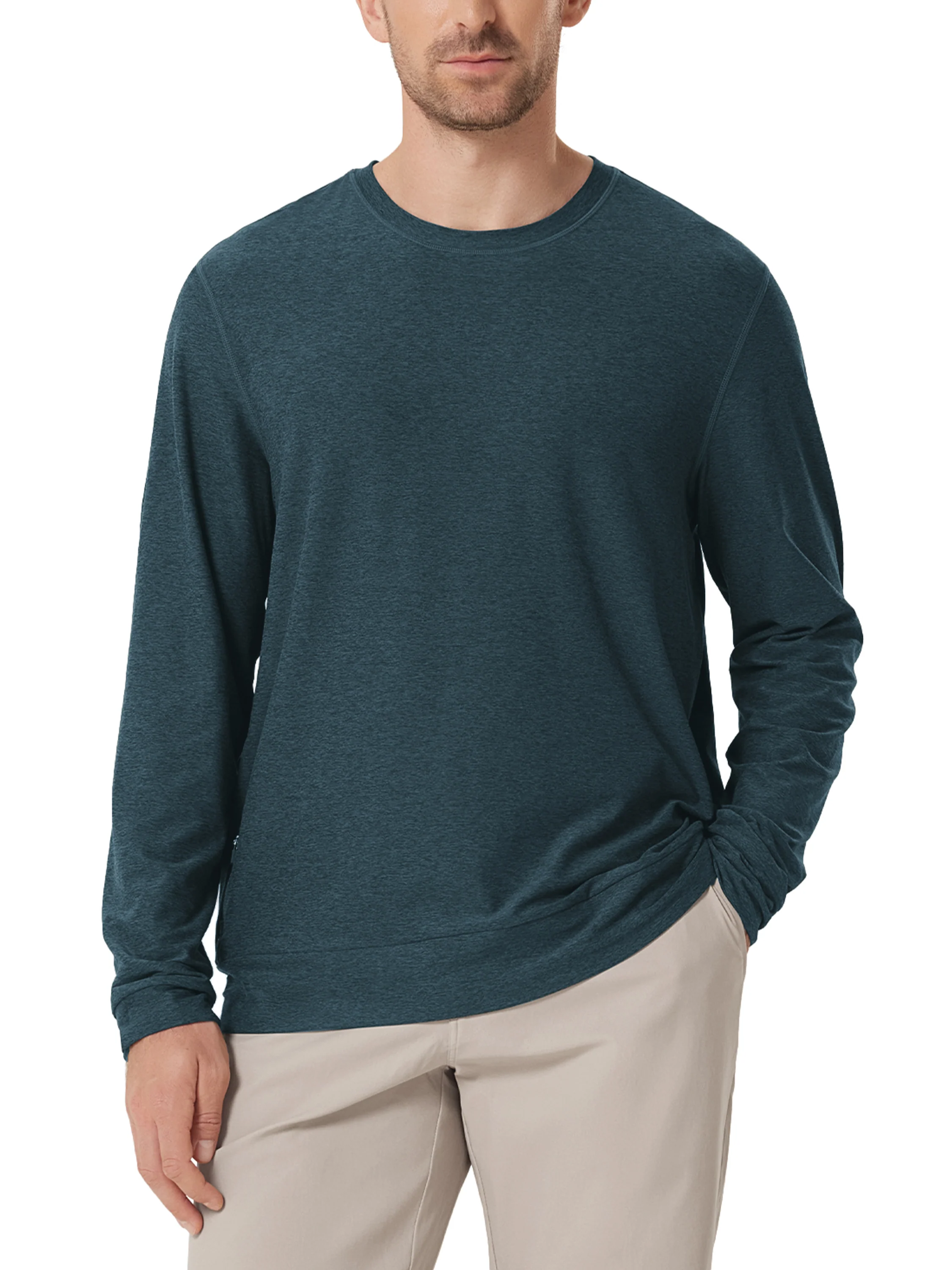 odSTRATUM Men's Crewneck Shirt with Side Zip Pocket - Image 16