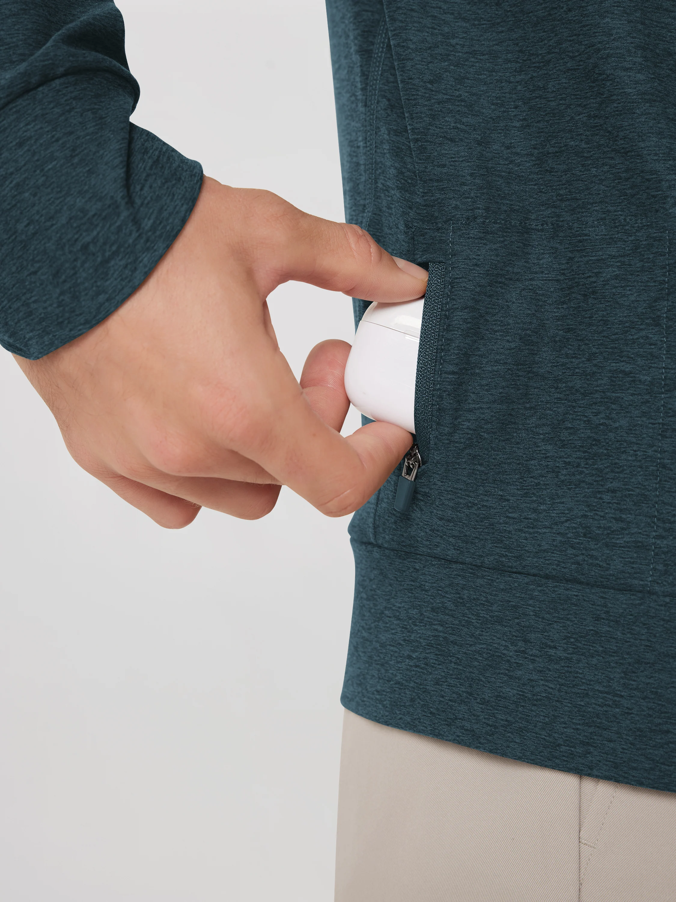 odSTRATUM Men's Crewneck Shirt with Side Zip Pocket - Image 20