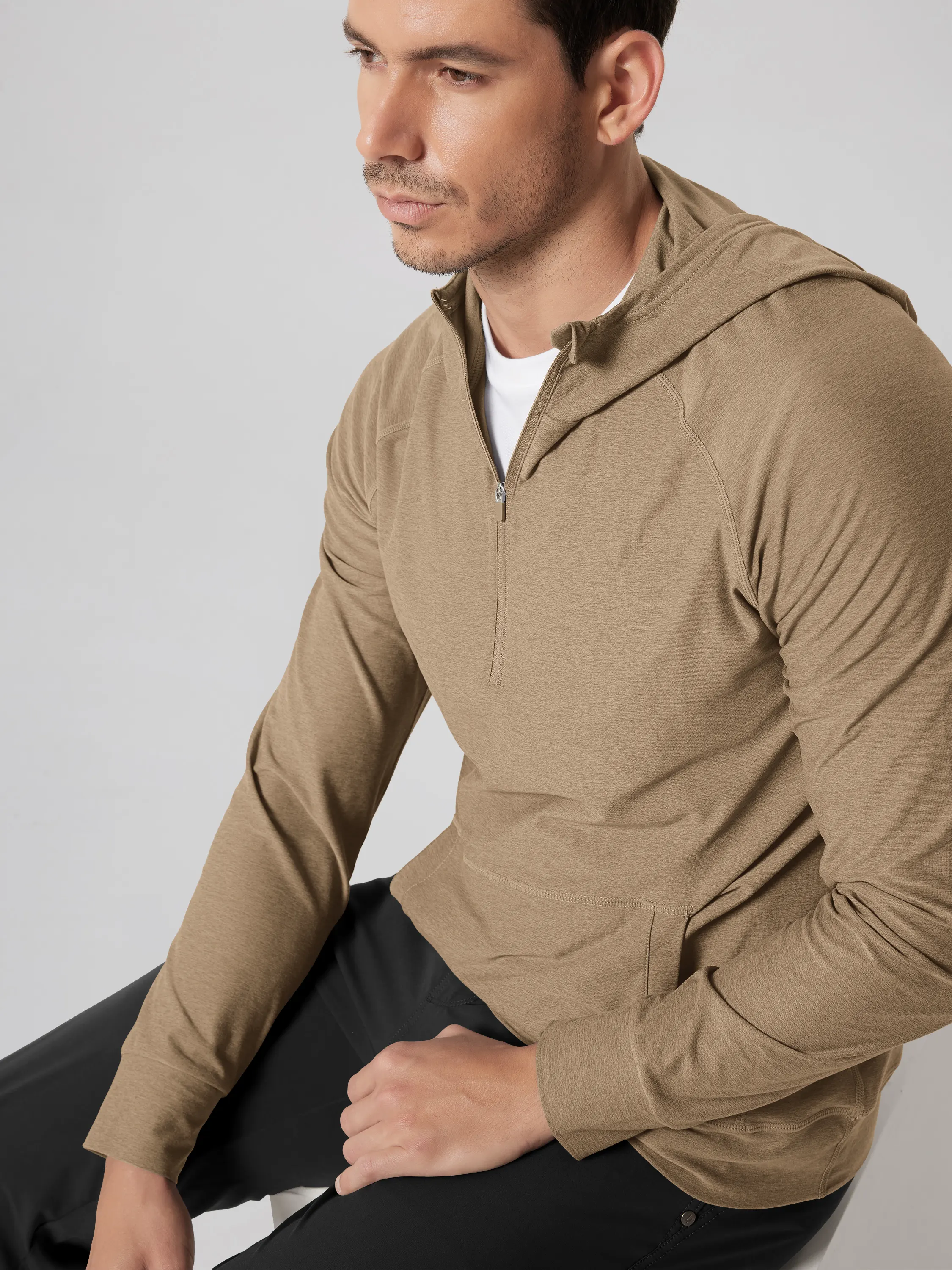 odSTRATUM Men's Performance Half-Zip Hoodie with Kangaroo Pocket - Image 39