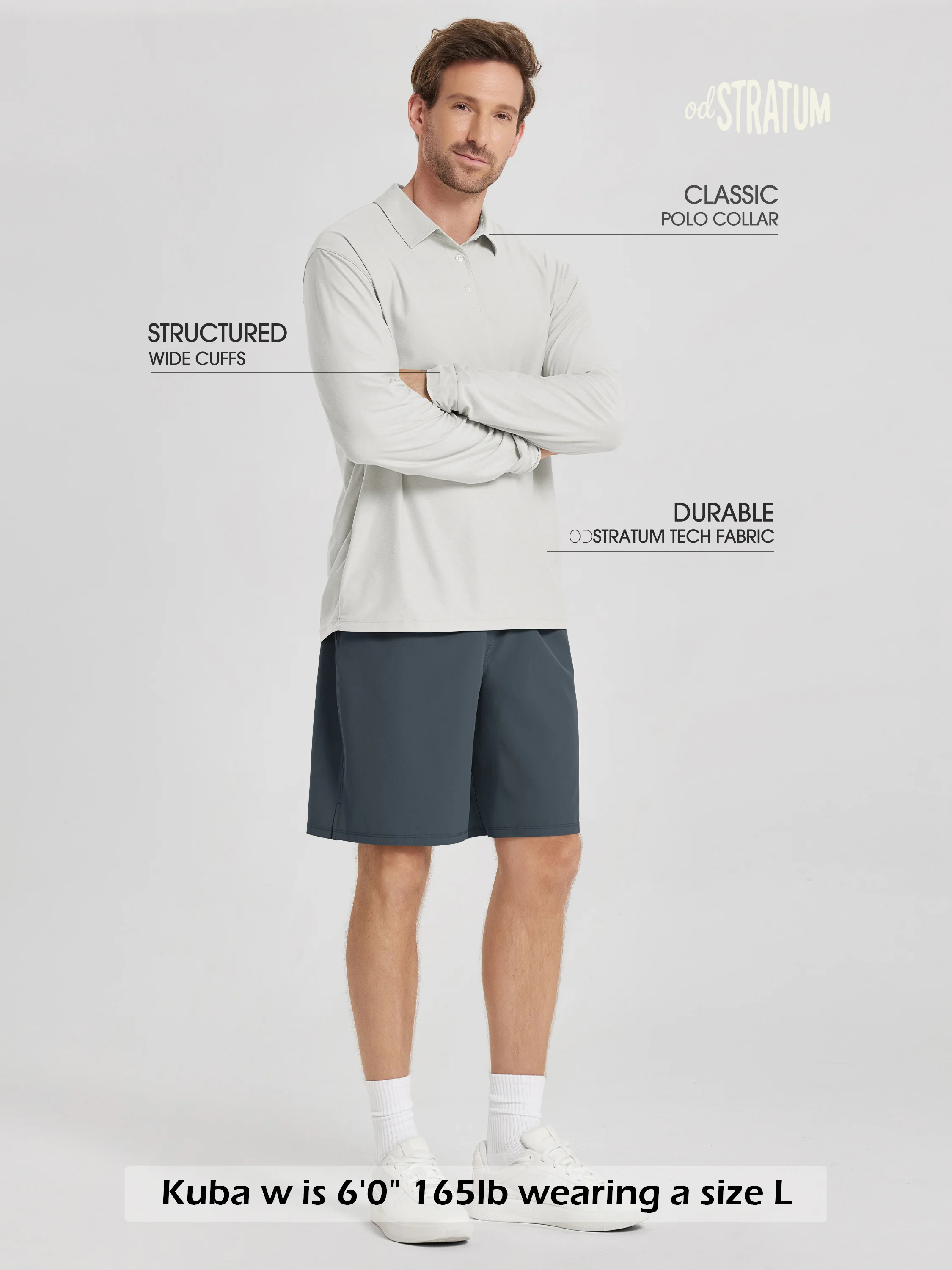 odSTRATUM Men's Performance Long Sleeve Polo - Image 48