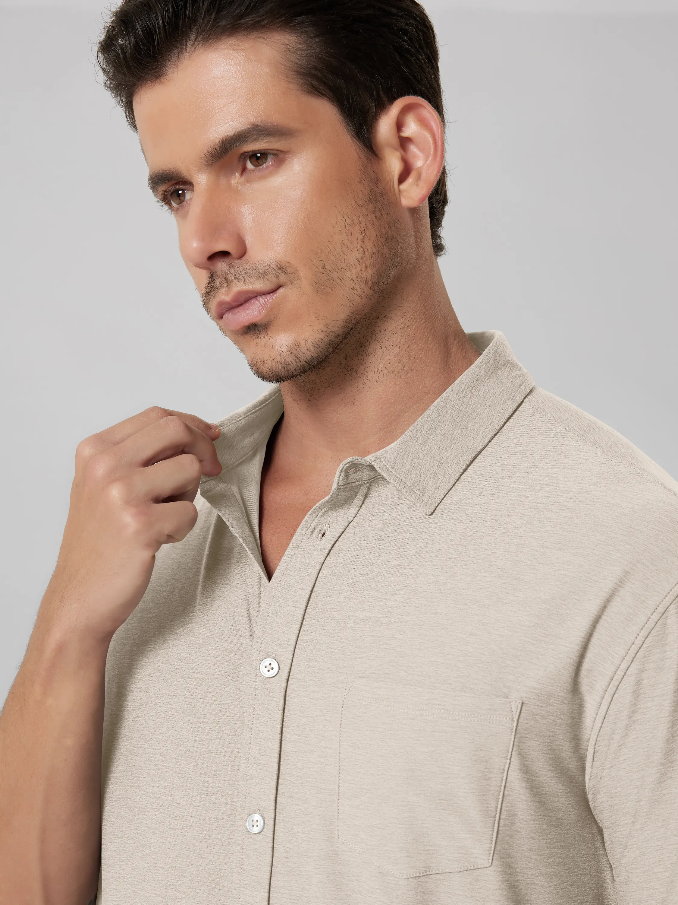 odSTRATUM Men's Short Sleeve Button Down Shirt - Image 25