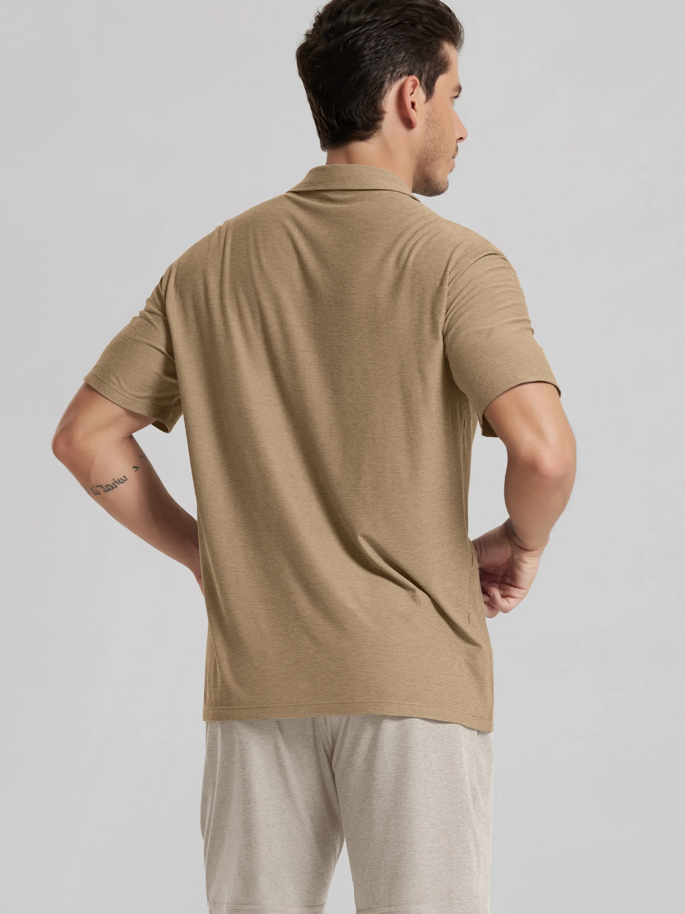 odSTRATUM Men's Short Sleeve Button Down Shirt - Image 39