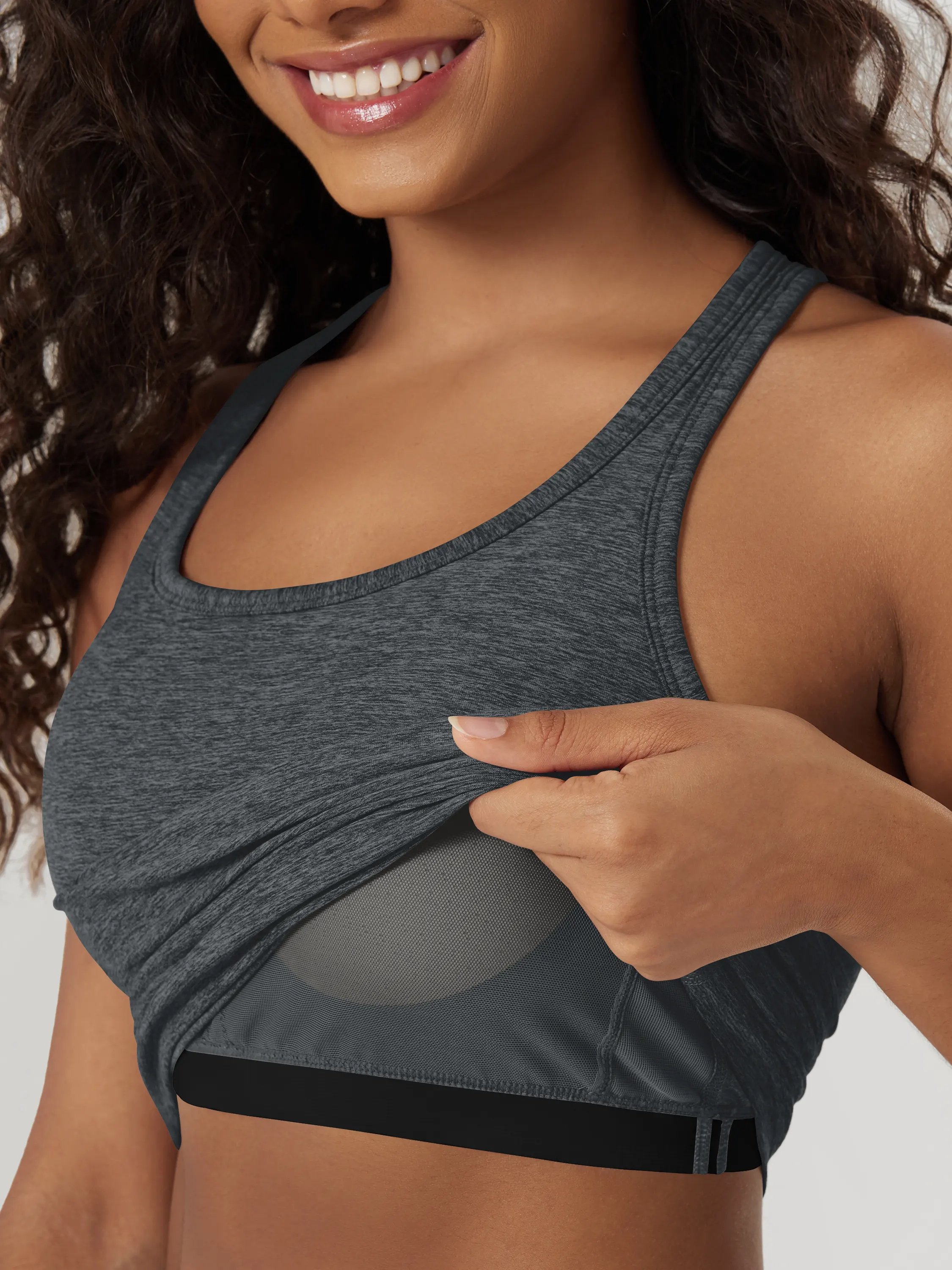 odSTRATUM Racerback Crop Tank with Built-in Bra - Image 20