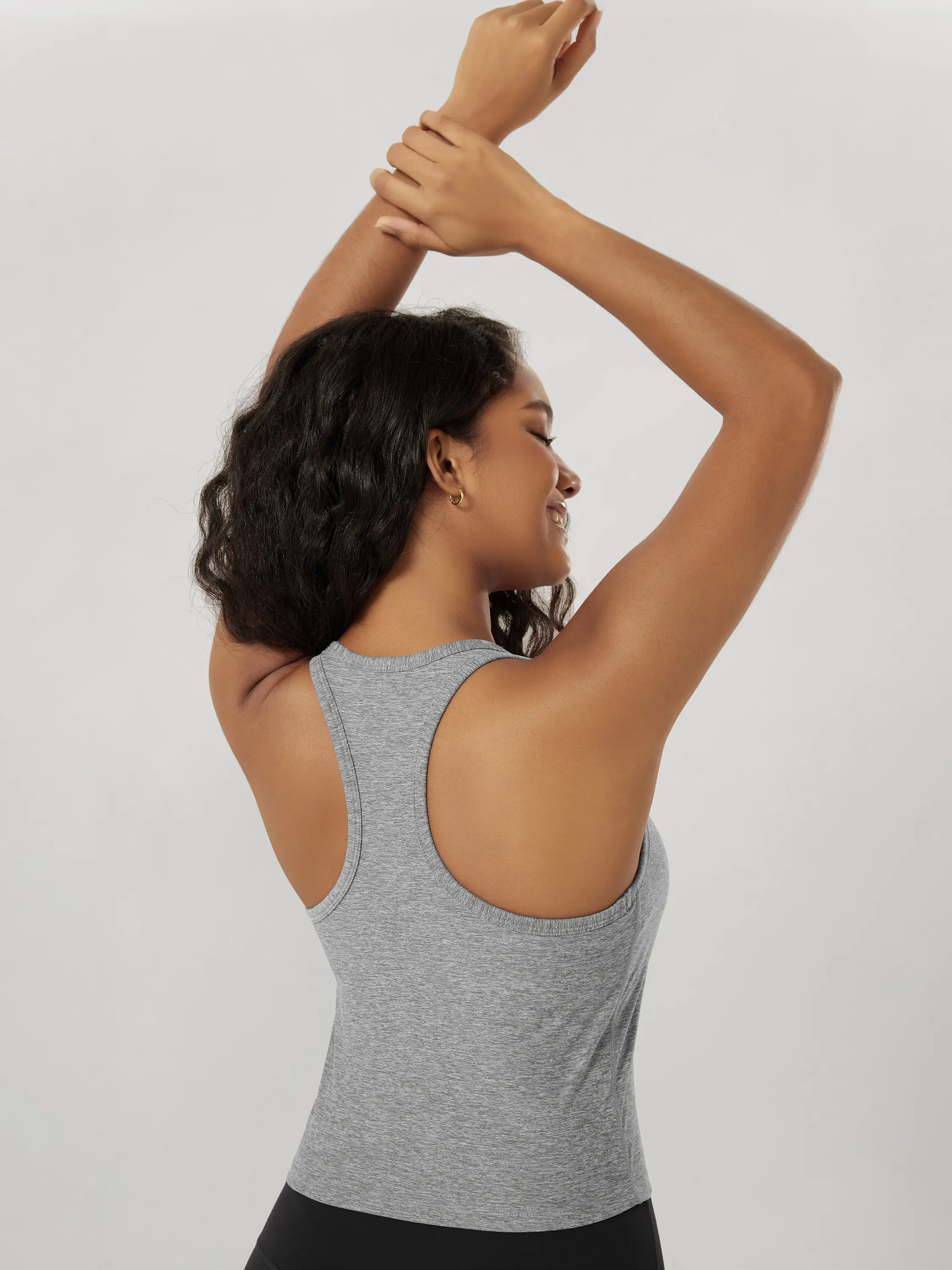 odSTRATUM Racerback Crop Tank with Built-in Bra - Image 37