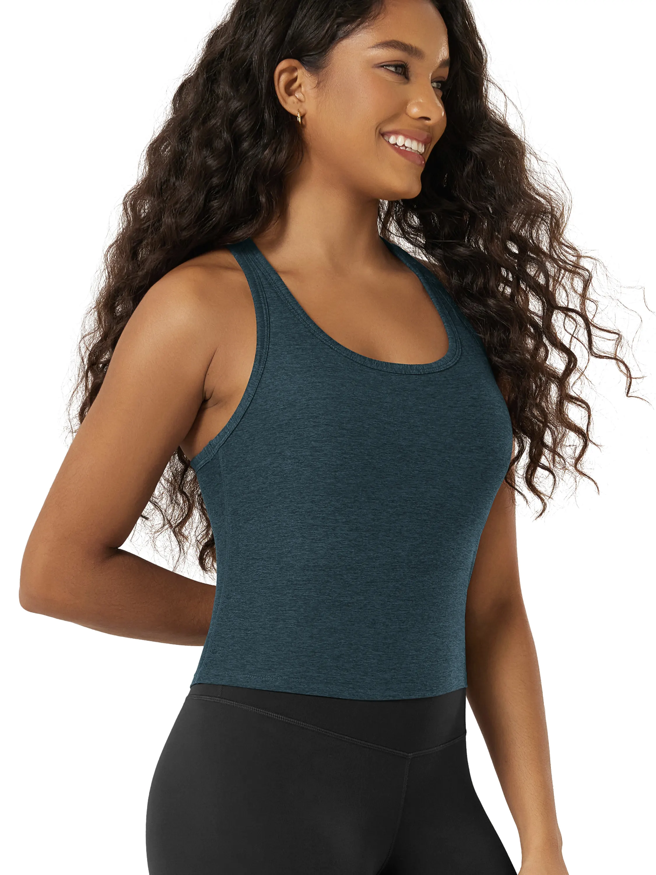 odSTRATUM Racerback Crop Tank with Built-in Bra - Image 51