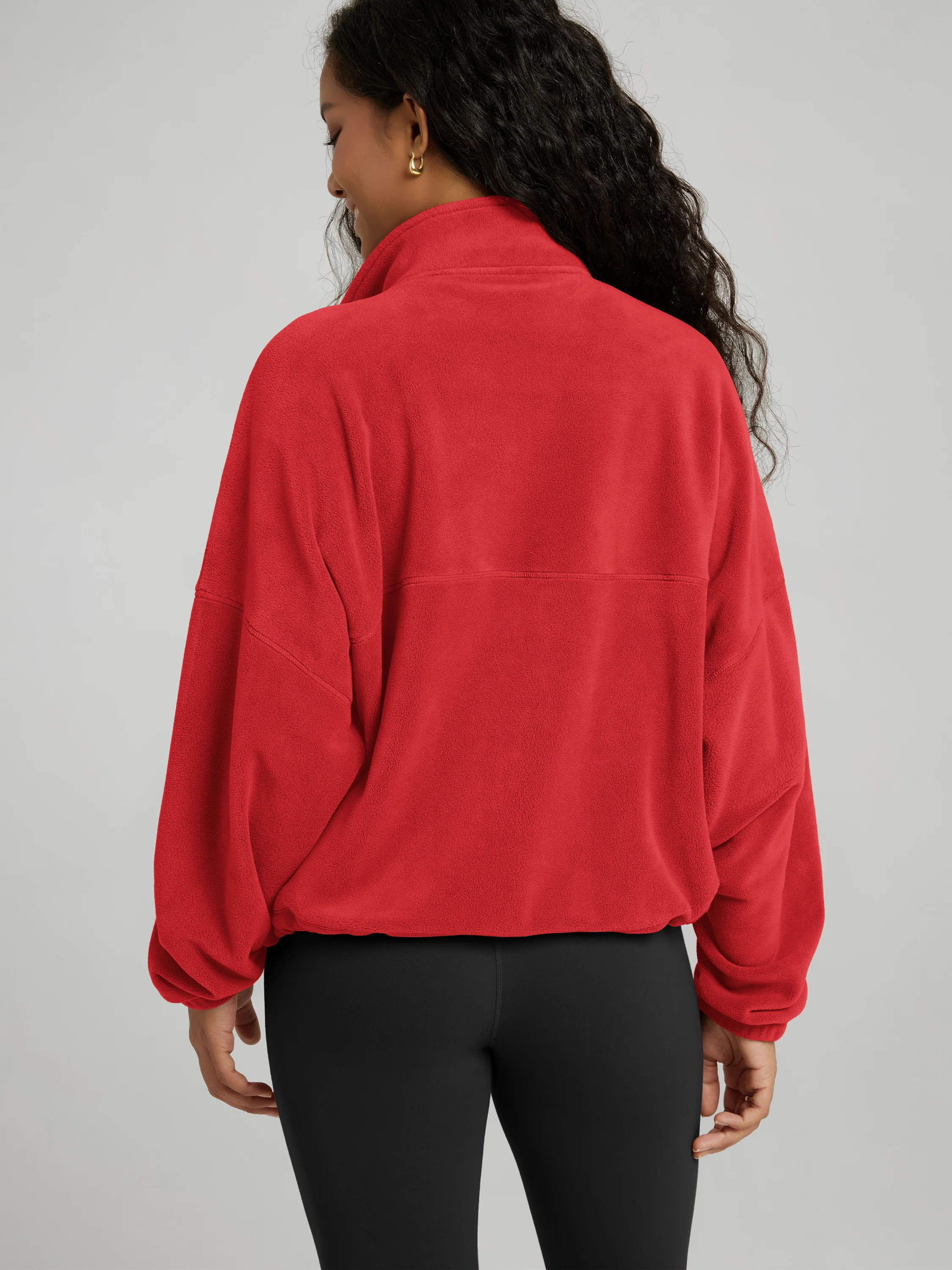 Polar Fleece Full-Zip Cinchable Jacket with Pockets - Image 28