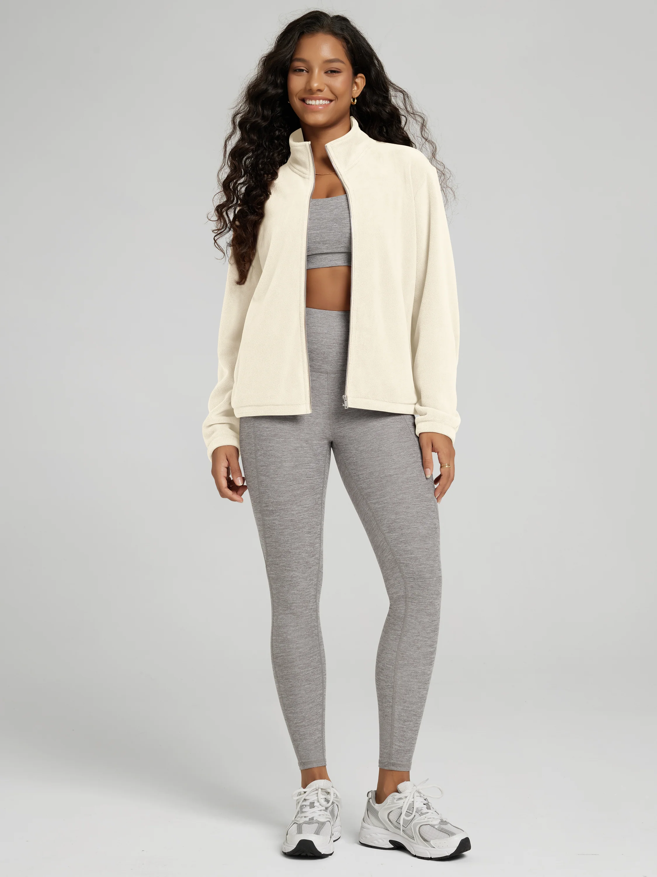 Polar Fleece Full-Zip Jacket with Pockets - Image 2
