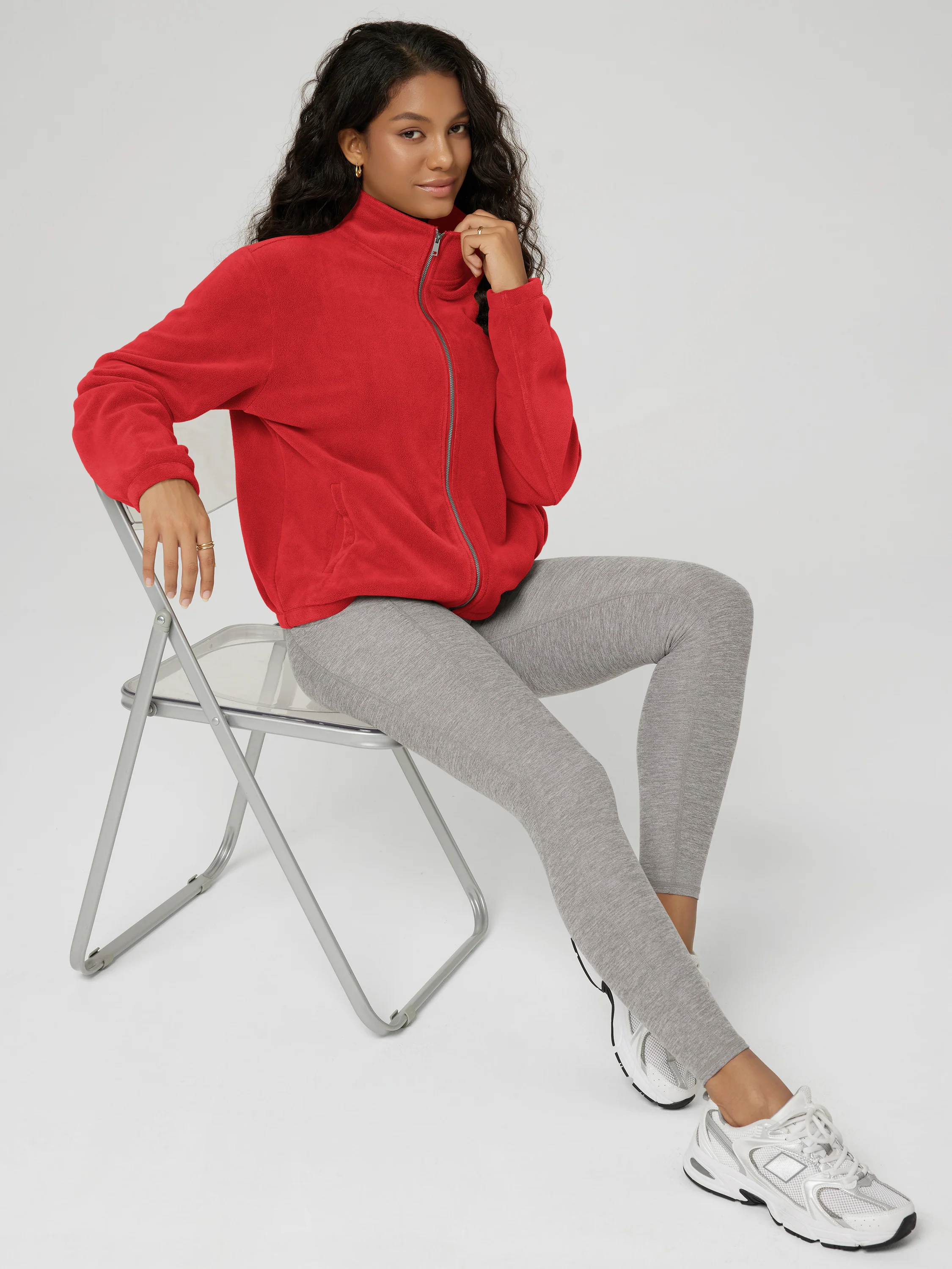 Polar Fleece Full-Zip Jacket with Pockets - Image 24