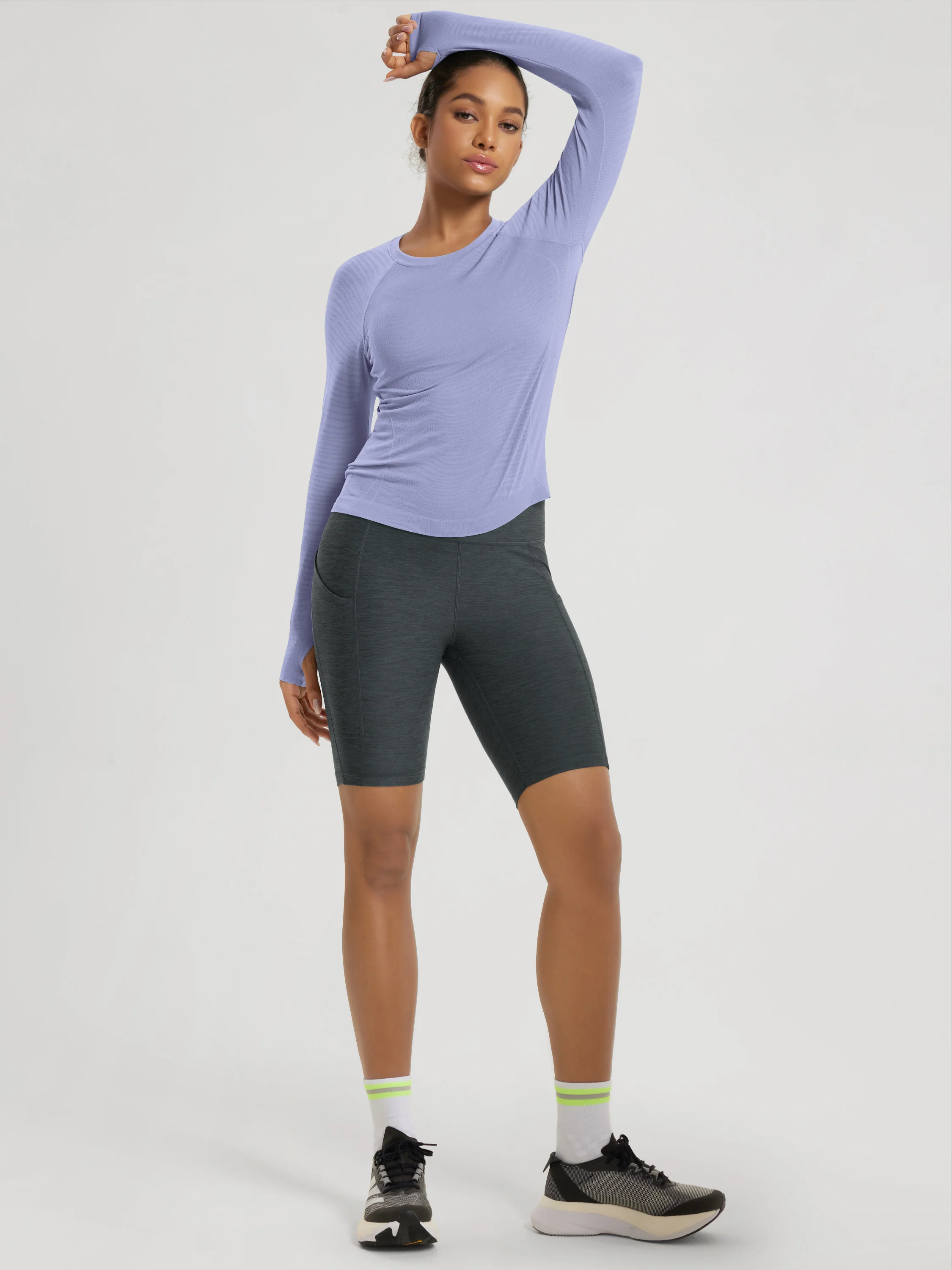 Seamless Performance Waist Length Long Sleeve - Image 29