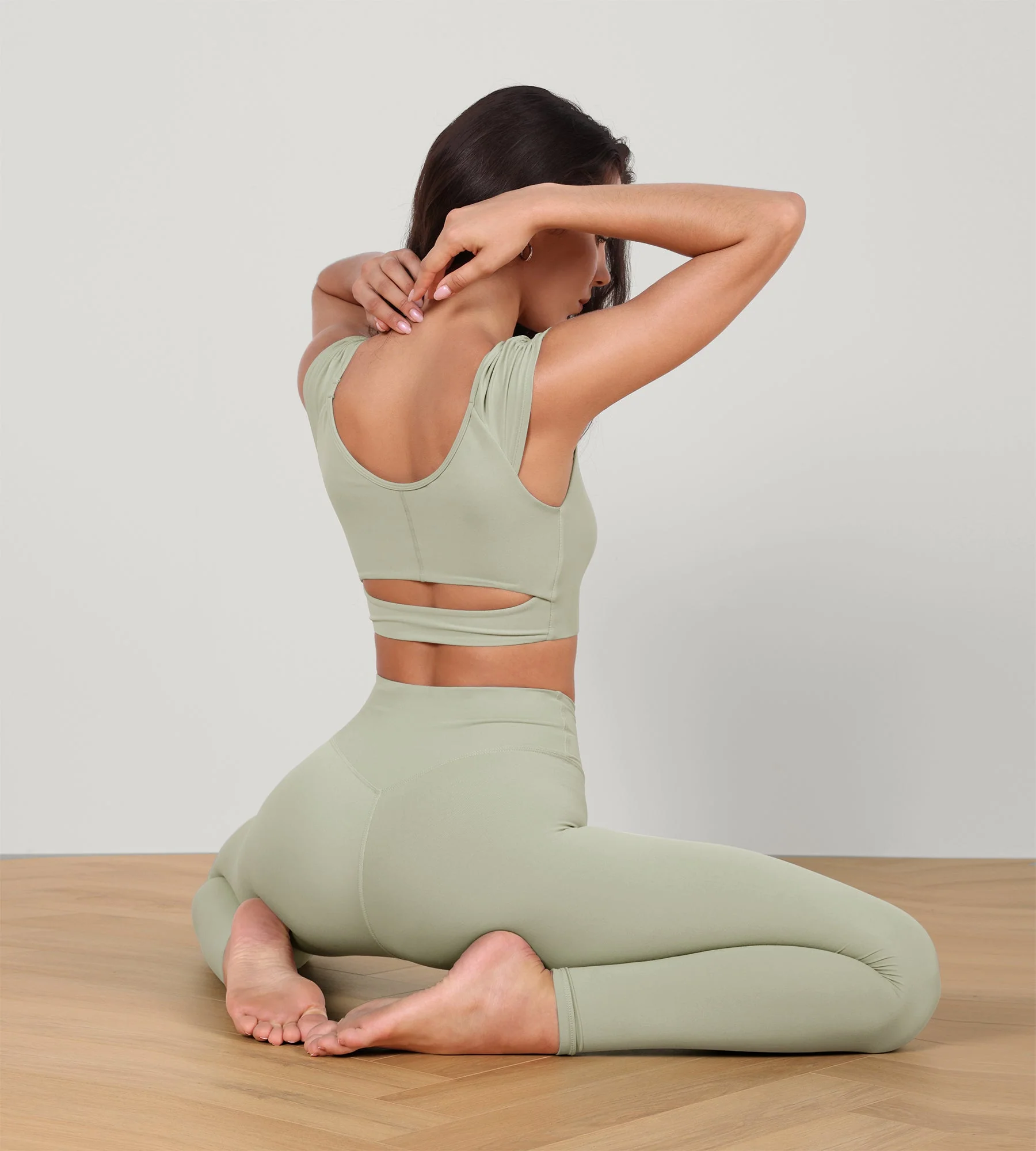 V-Neck Ruched Front Crop Tank - Image 17