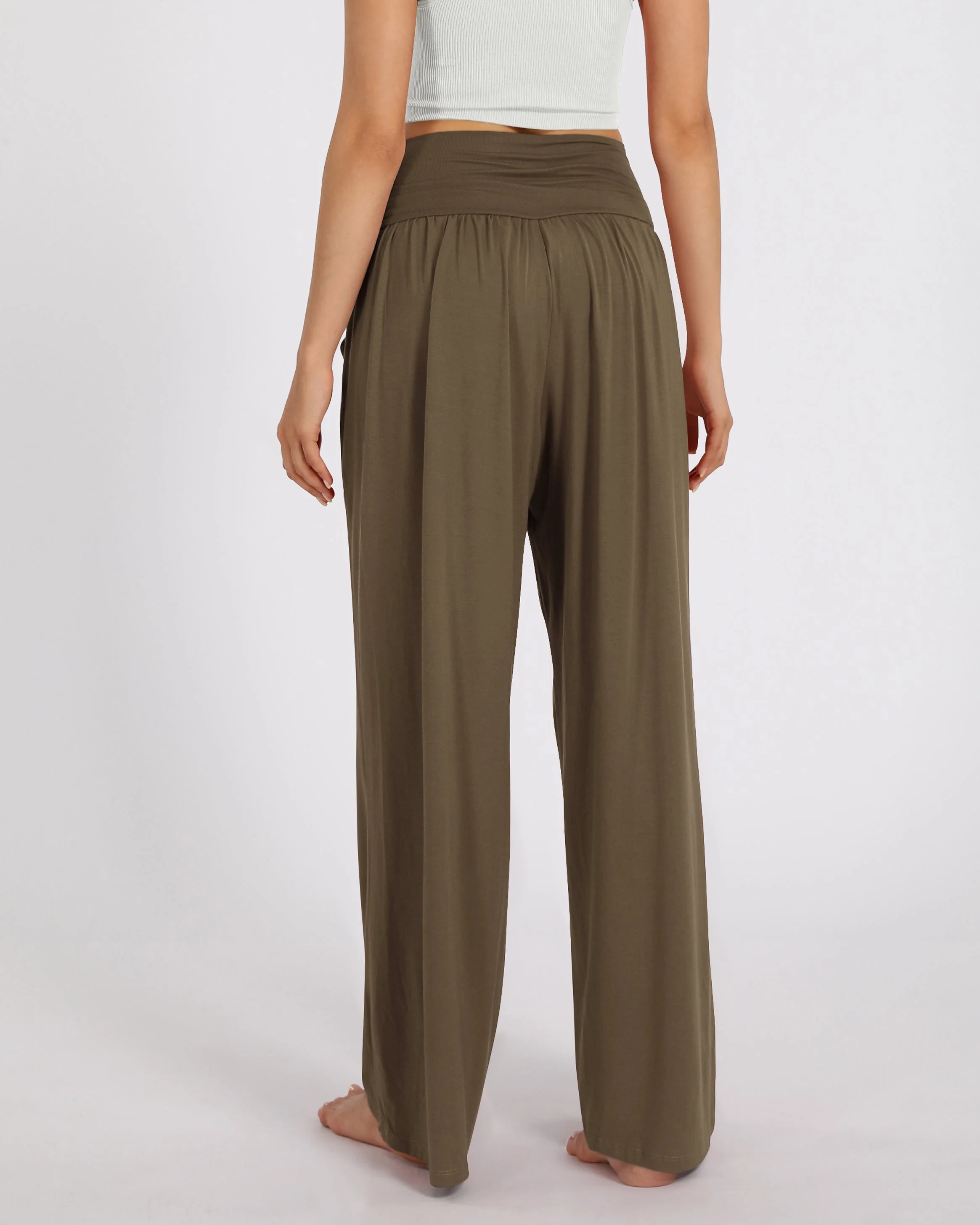 28" Wide Leg Palazzo Loose Comfy Lounge Pants with Pockets - Image 20