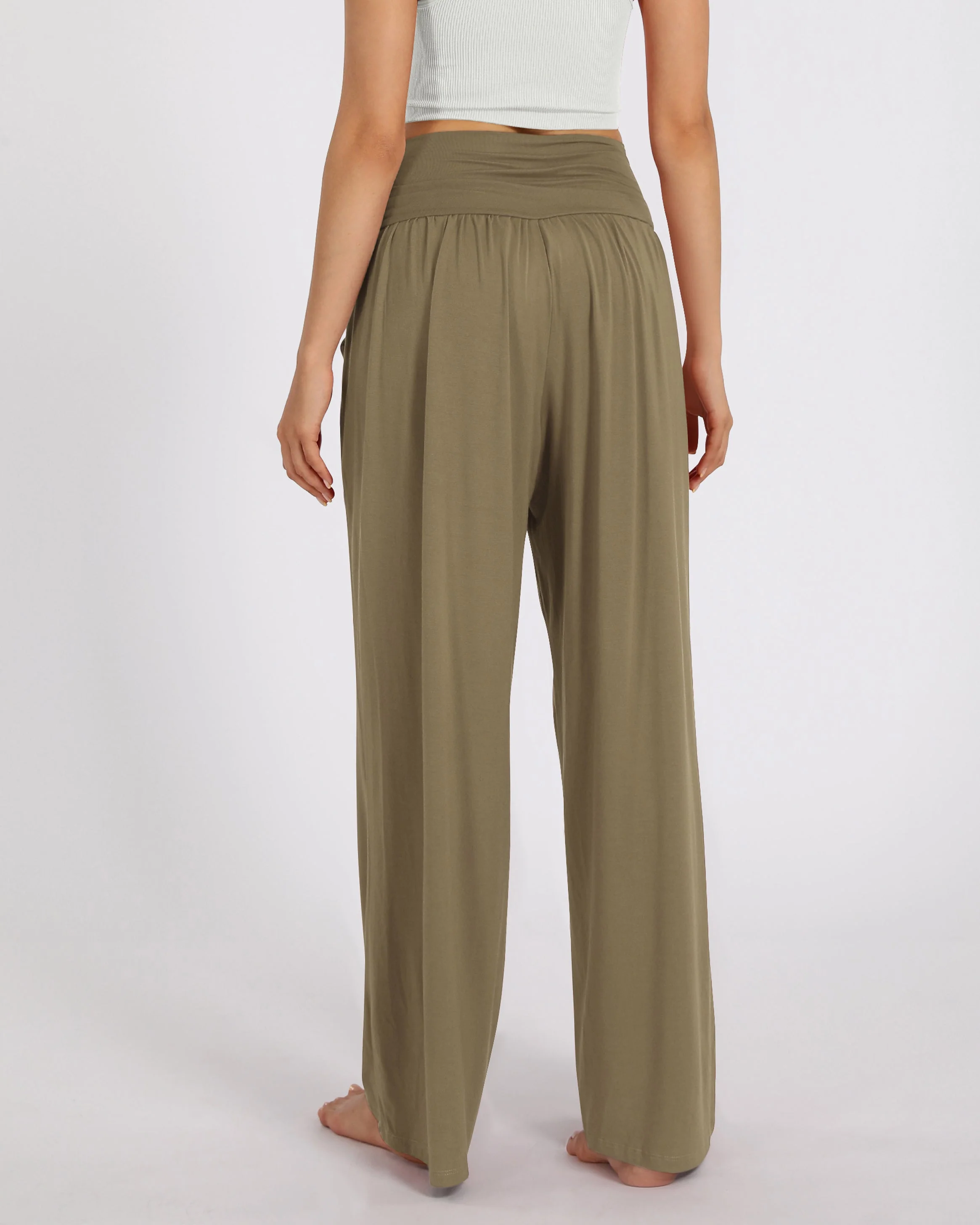 28" Wide Leg Palazzo Loose Comfy Lounge Pants with Pockets - Image 32